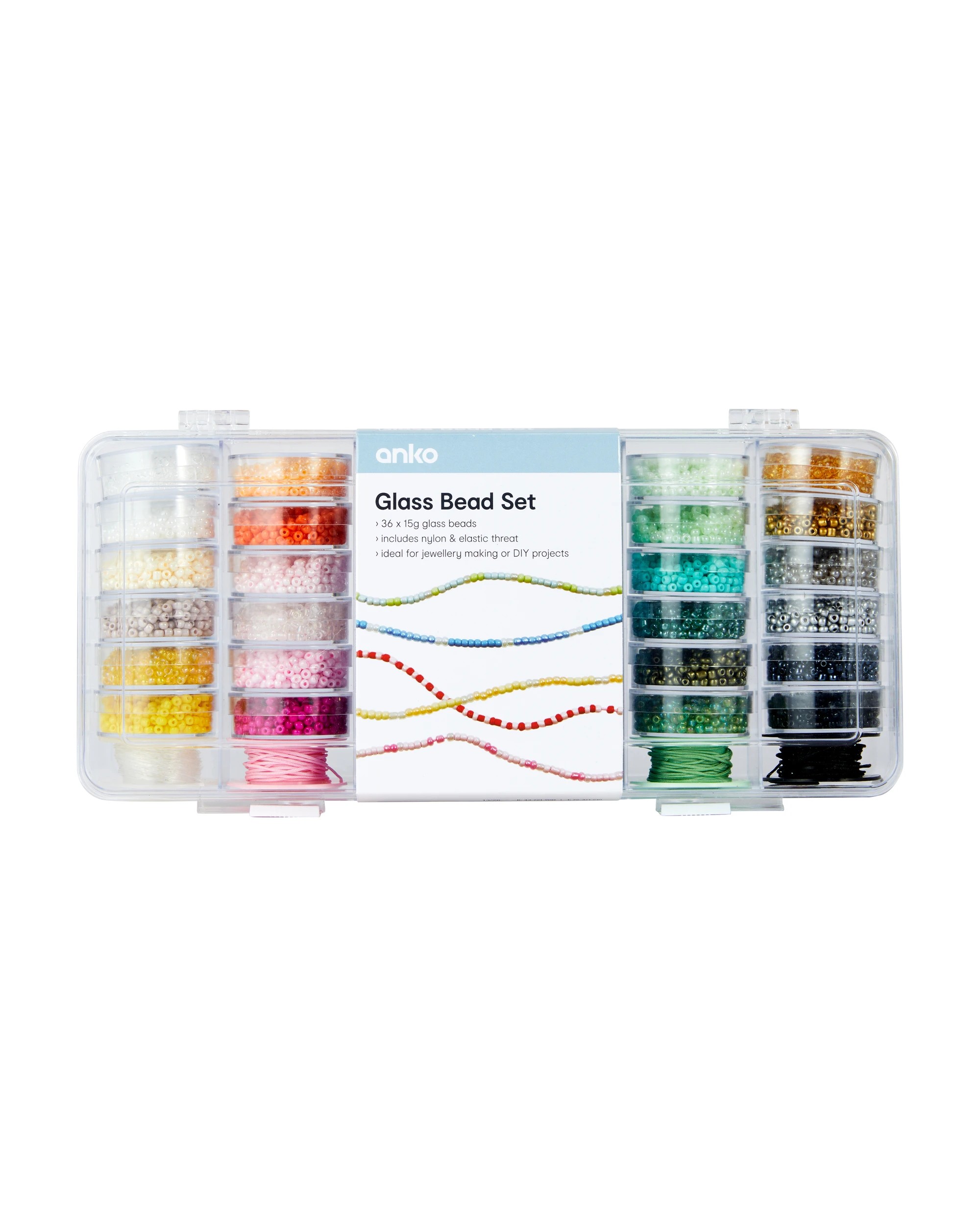 1 36 Pack Glass Bead Set, 1 of 2
