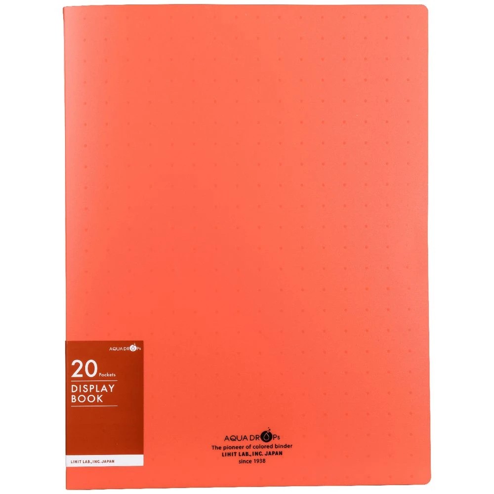 2 Aqua Drops Display Book A4 20 Pockets Vivid Red, 2 of 4