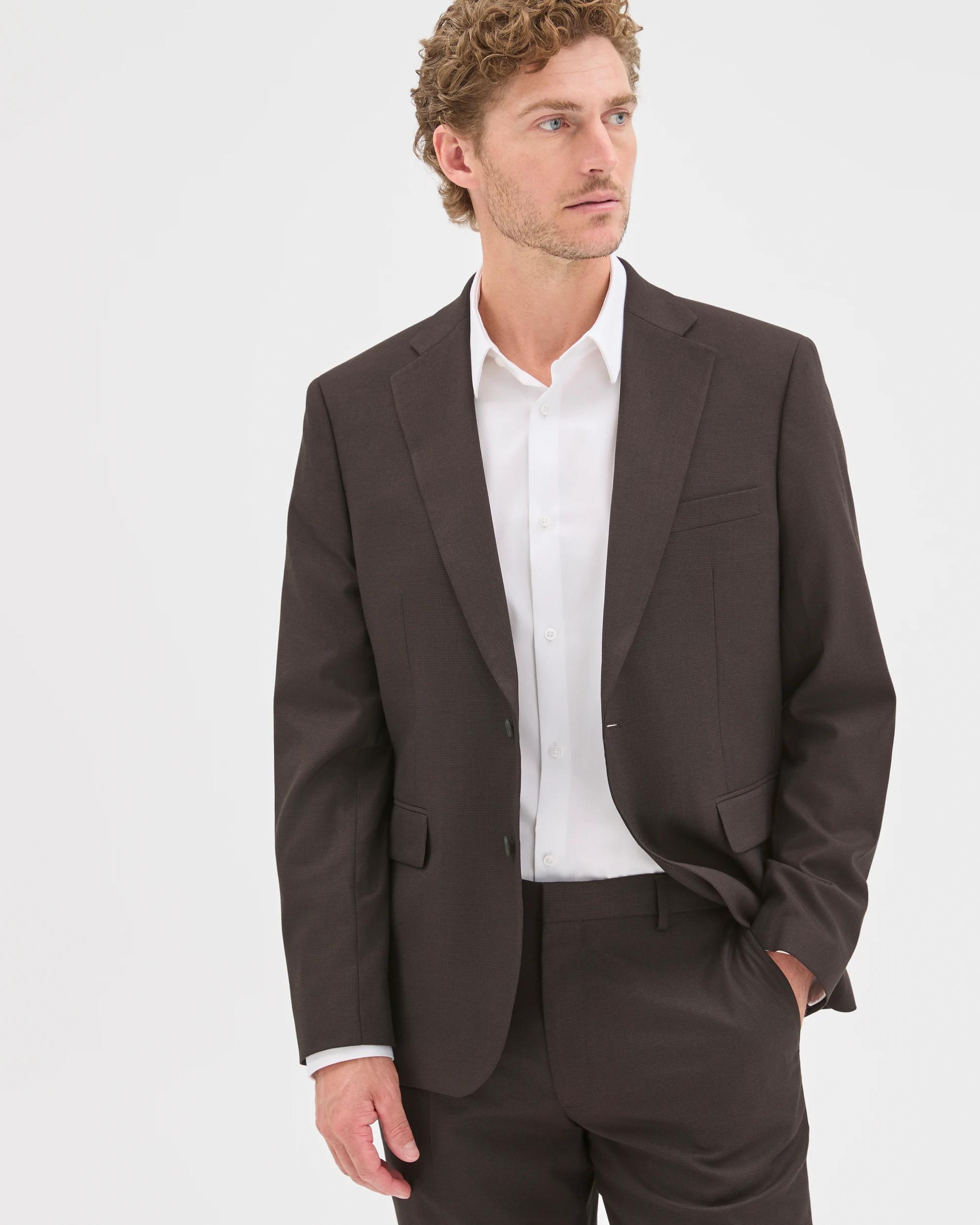 1 Preview Fashion Suit Jacket CHOCOLATE, 1 of 7