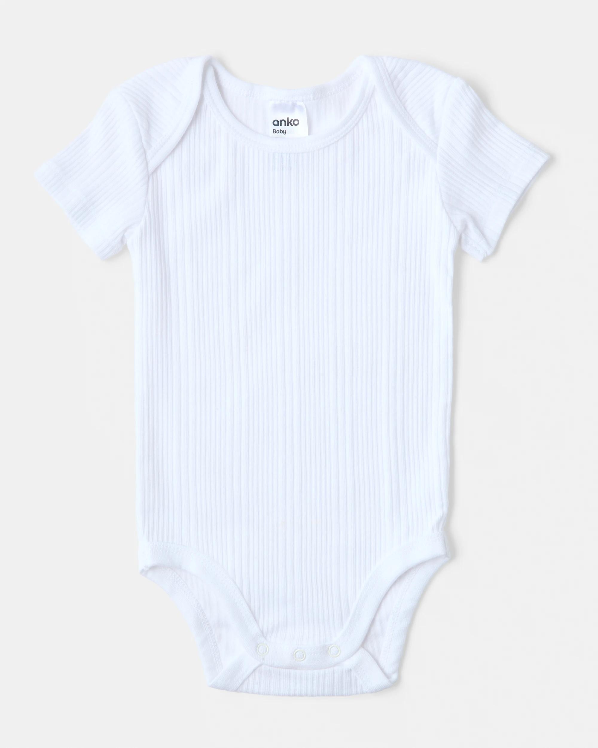 6 5 Pack Short Sleeve Bodysuits Blue Pck, 6 of 10