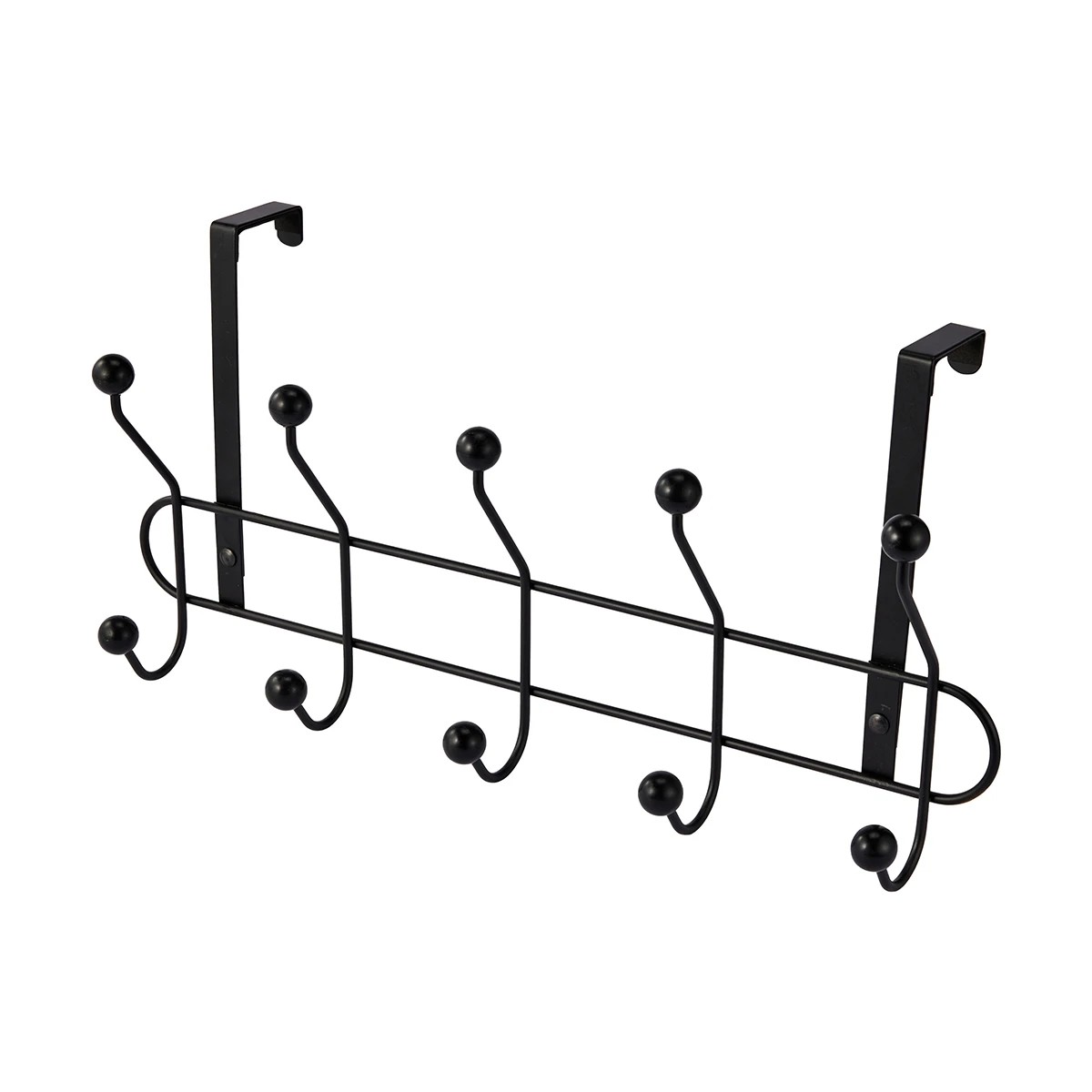 1 Over The Door Hooks - Black, 1 of 7