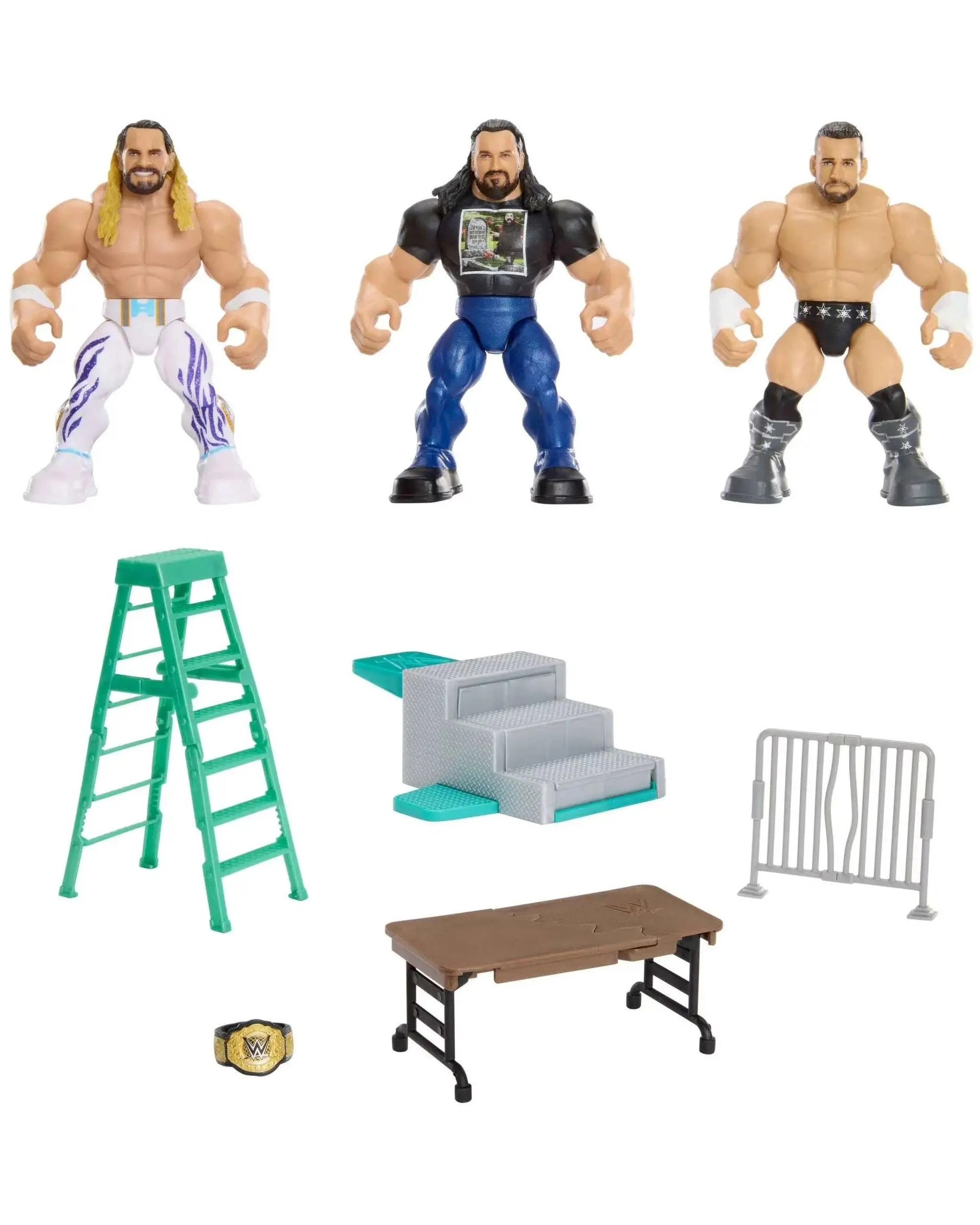 2 WWE Knuckle Crunchers Wrestlemania 3 Pack, 2 of 4