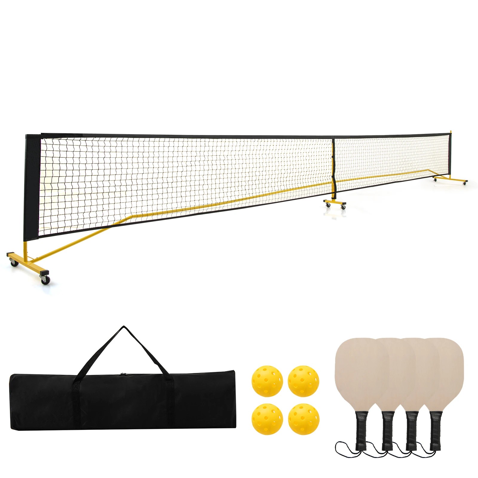 1 Costway Portable Pickleball Set Pickle Ball Net System All-Weather Exercise Equipment, 1 of 2