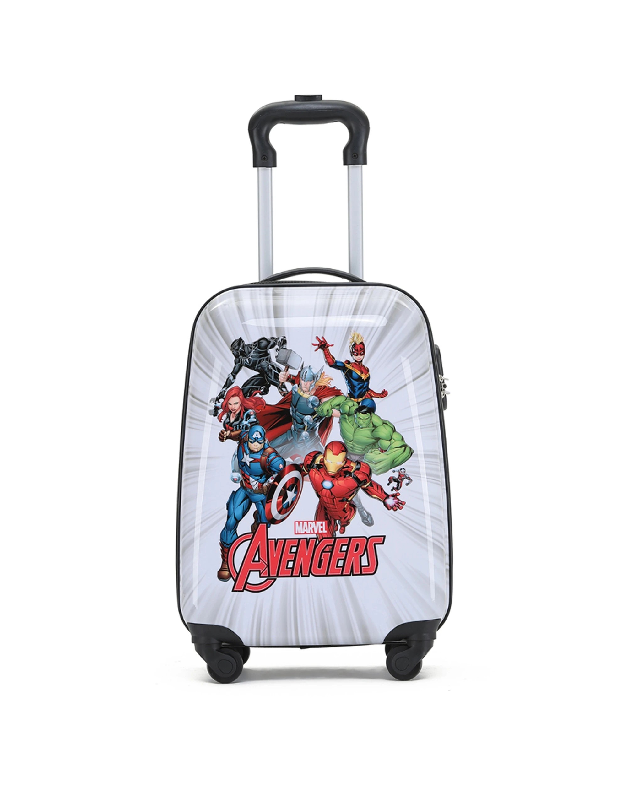 4 Marvel Marvel Avengers 17" Trolley Cabin Luggage Travel Suitcase Kids Carry On - Multi, 4 of 5