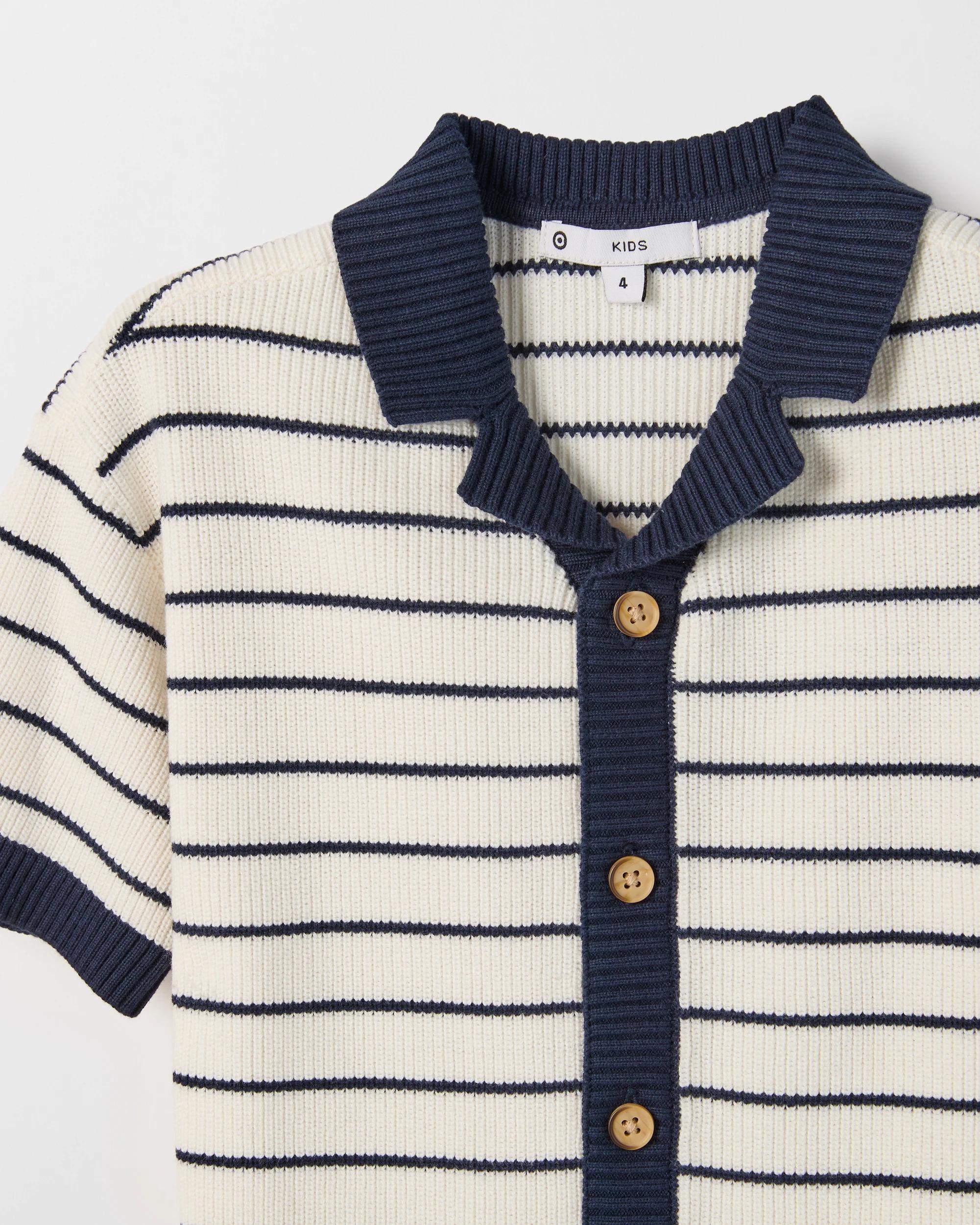 2 Target Kids Australian Cotton Knit Shirt NAVY/CLOUD DANCER, 2 of 2