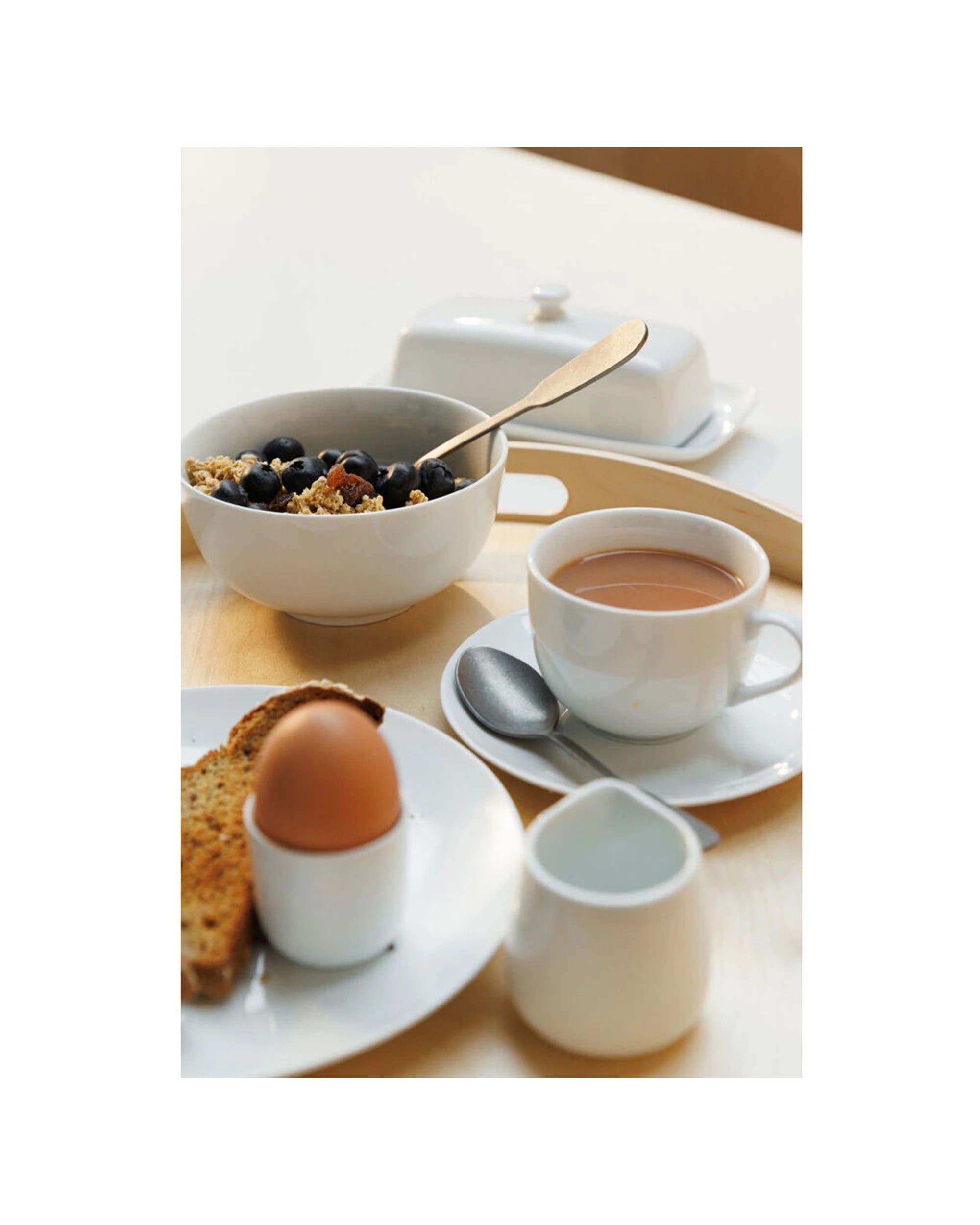 4 Mikasa Chalk 8pc Kitchen Porcelain Egg Cups Set Timeless Dishwasher Safe - White, 4 of 7