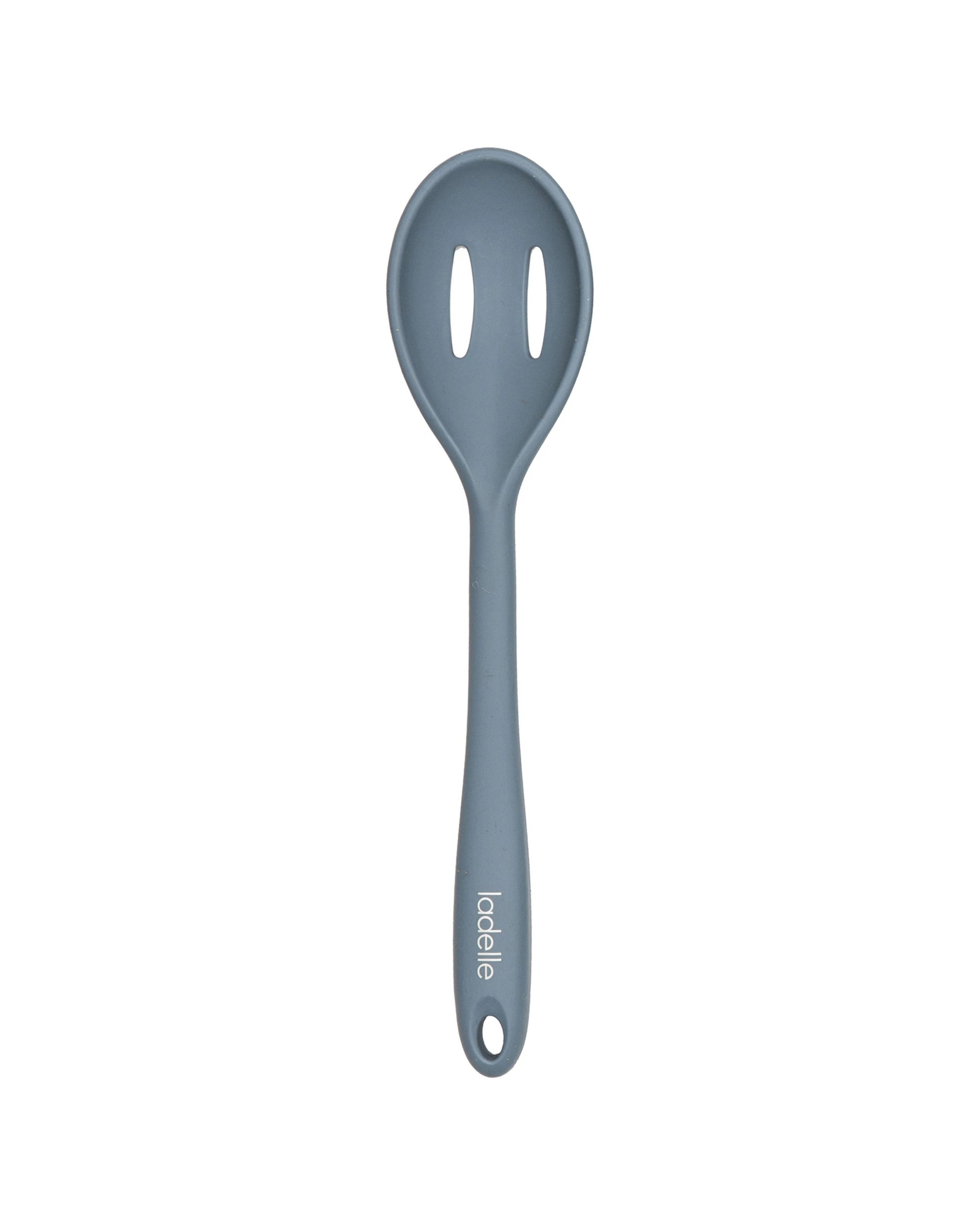 1 Ladelle Craft Silicone Slotted Spoon Cooking & Serving Utensil - Blue, 1 of 2