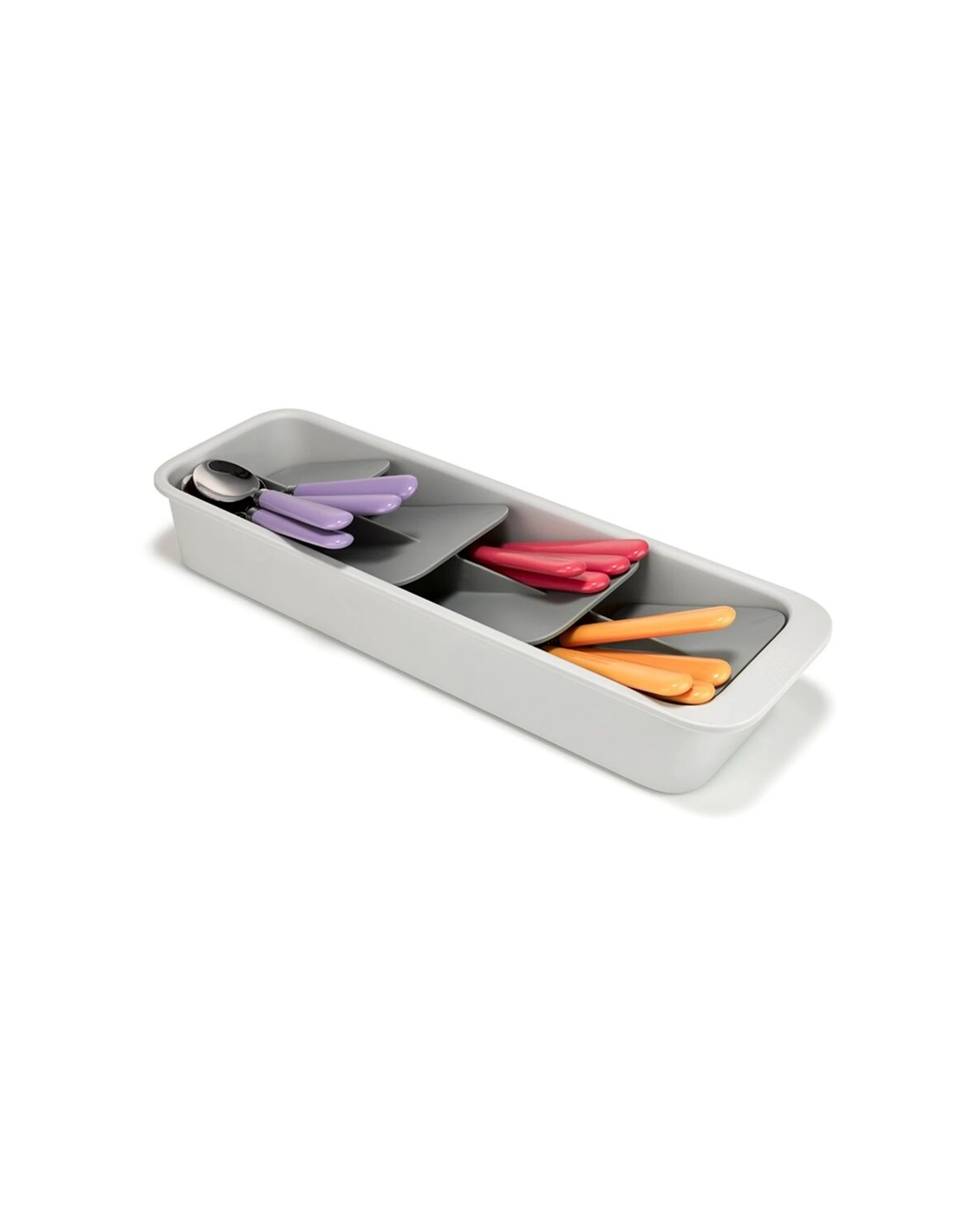 2 Joseph Joseph DrawerStore Tiered Cutlery Kitchen Storage Organiser Light Stone - Natural, 2 of 7