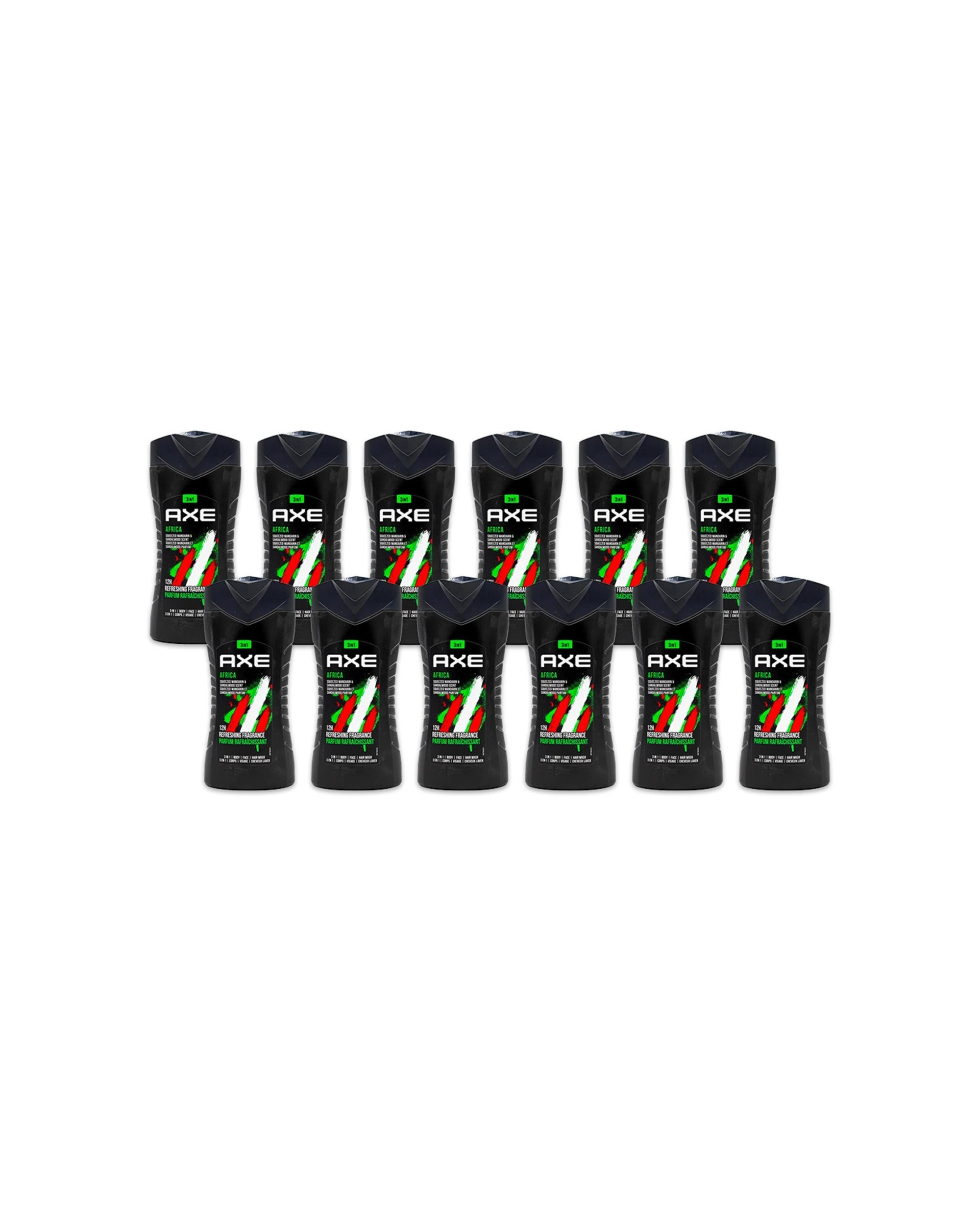 1 Axe 12pk Africa 3-in-1 Body Face Hair Wash 250ml For Men Mandarin Sandal - Multi, 1 of 4