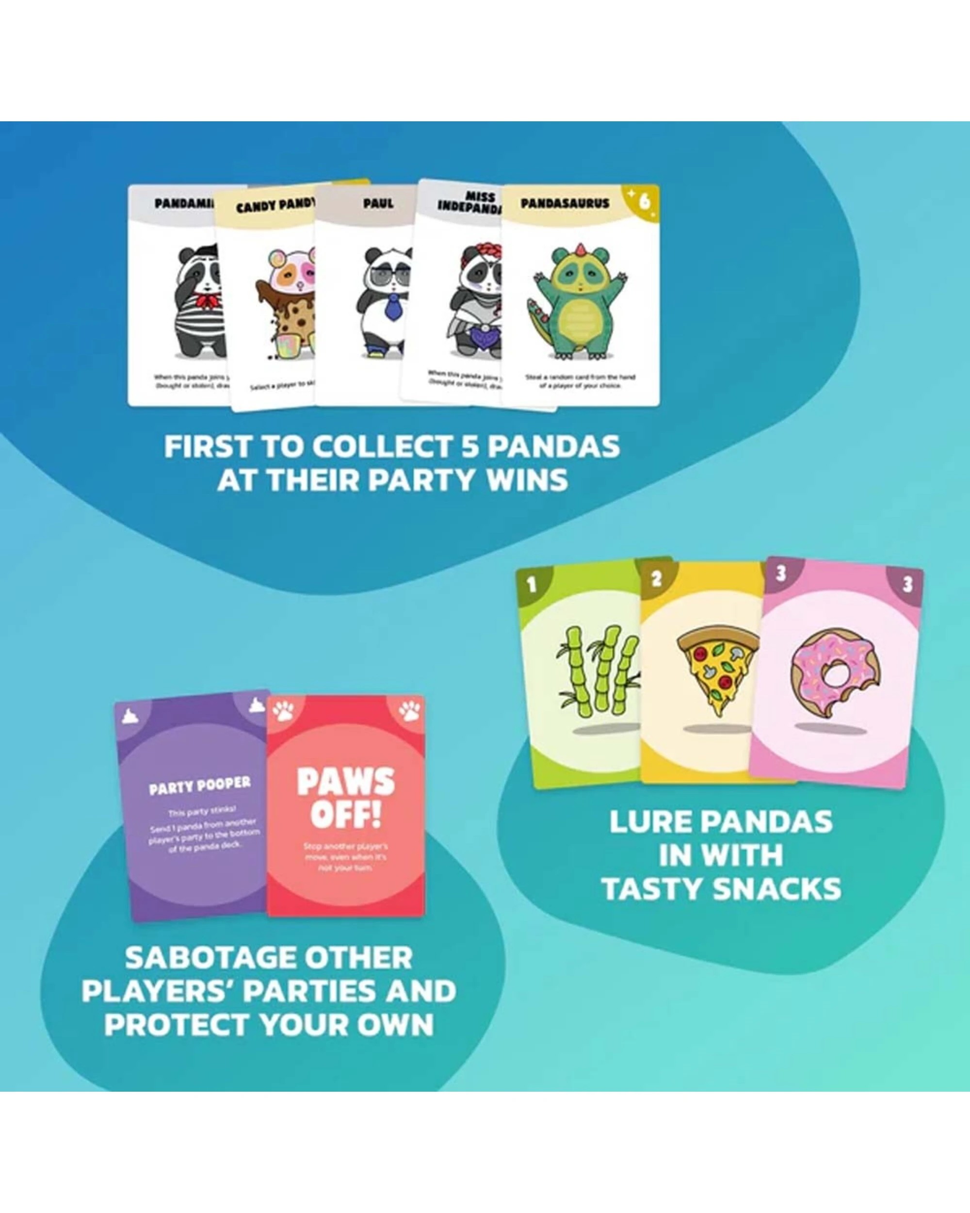 3 Panda Party Card Game, 3 of 5