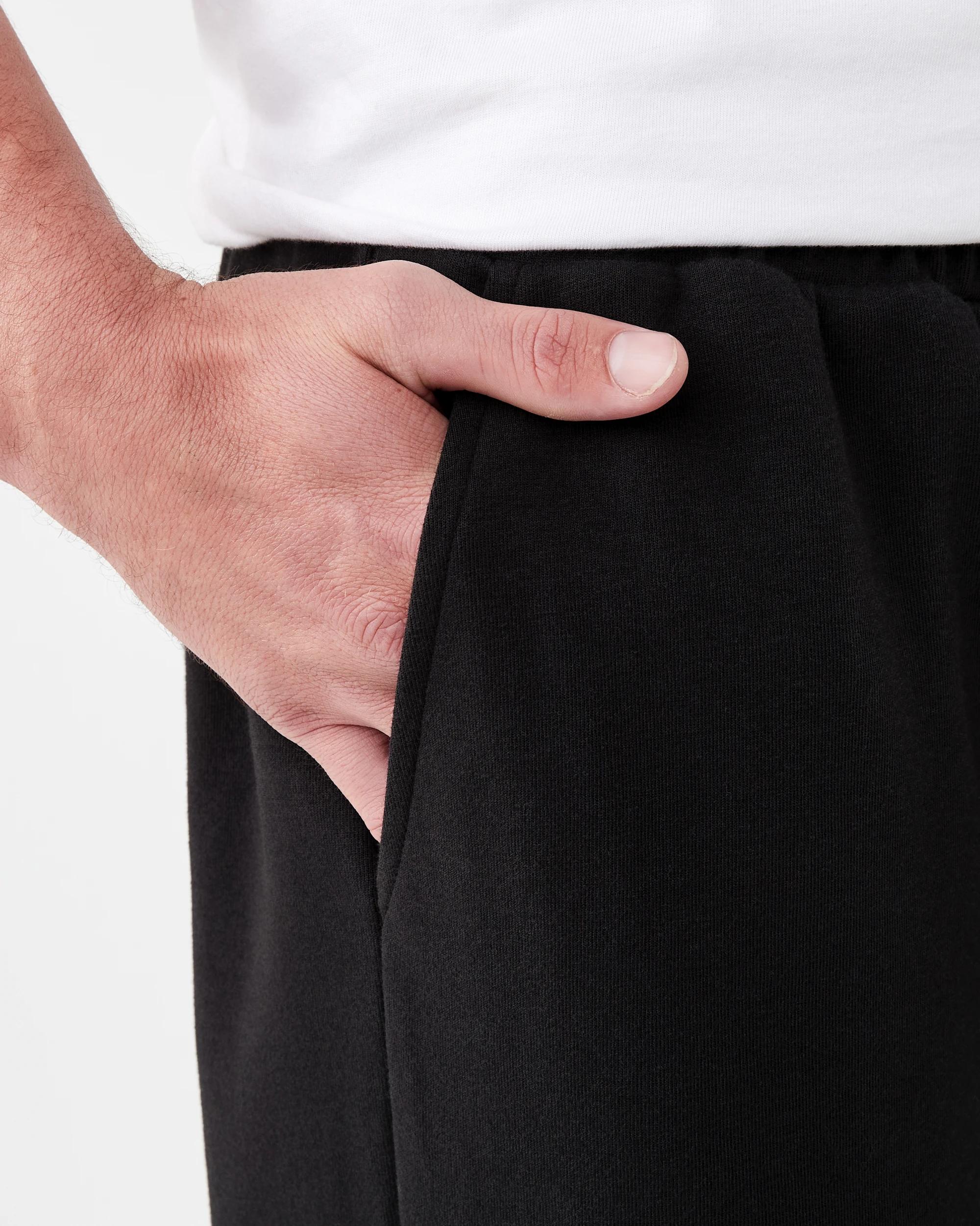 5 Interlock Open Leg Trackpants Black, 5 of 5