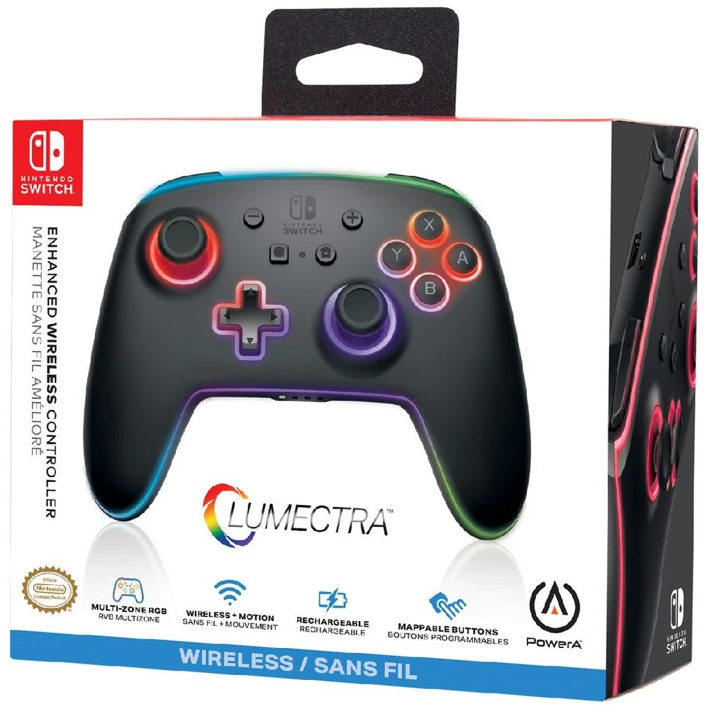 10 PowerA Nintendo Switch Wireless Controller Lumectra/Black, 10 of 10