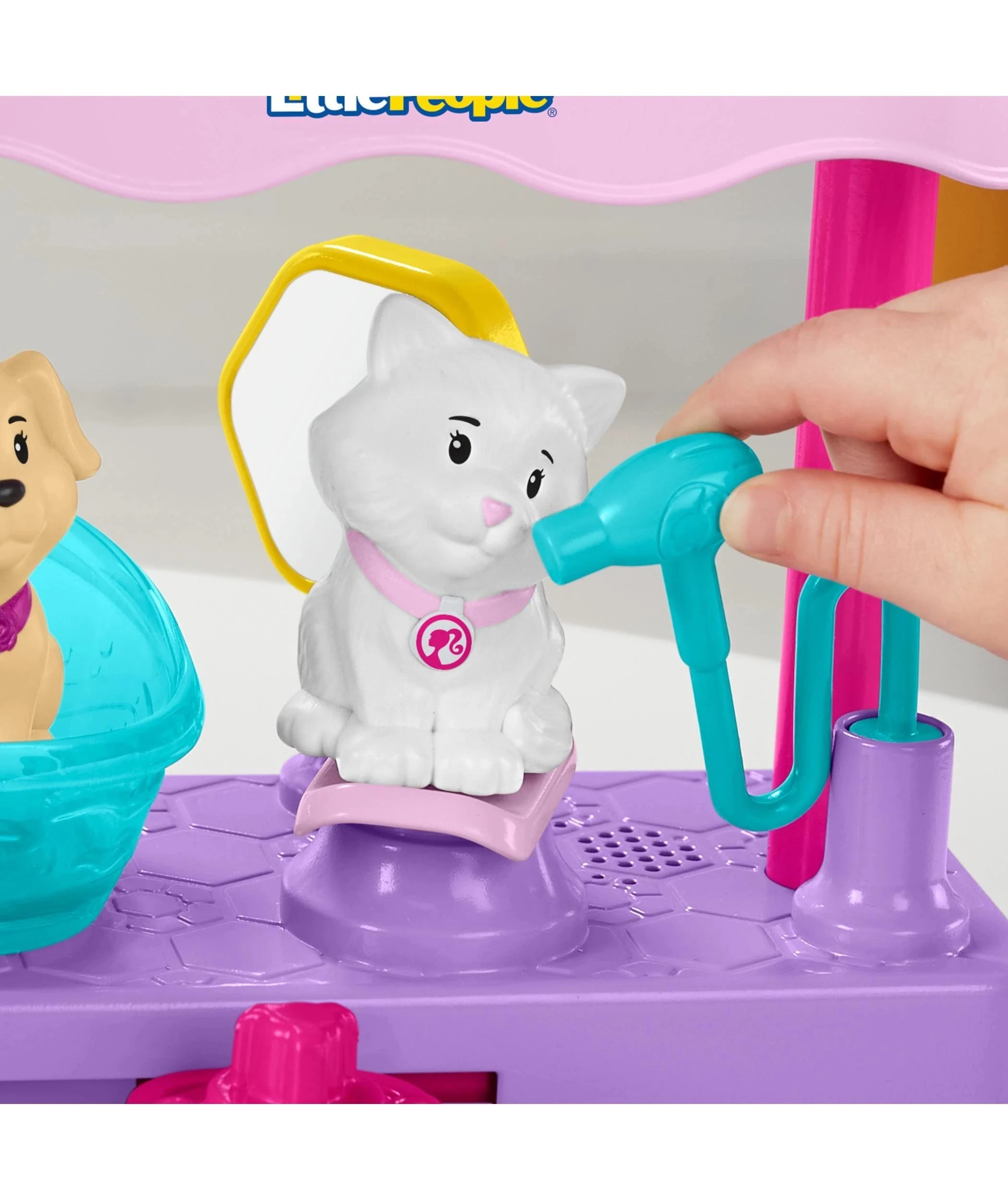 6 Fisher-Price Fisher - Price Little People Barbie Play and Care Pet Spa Musical Toddler Playset - Multi, 6 of 7