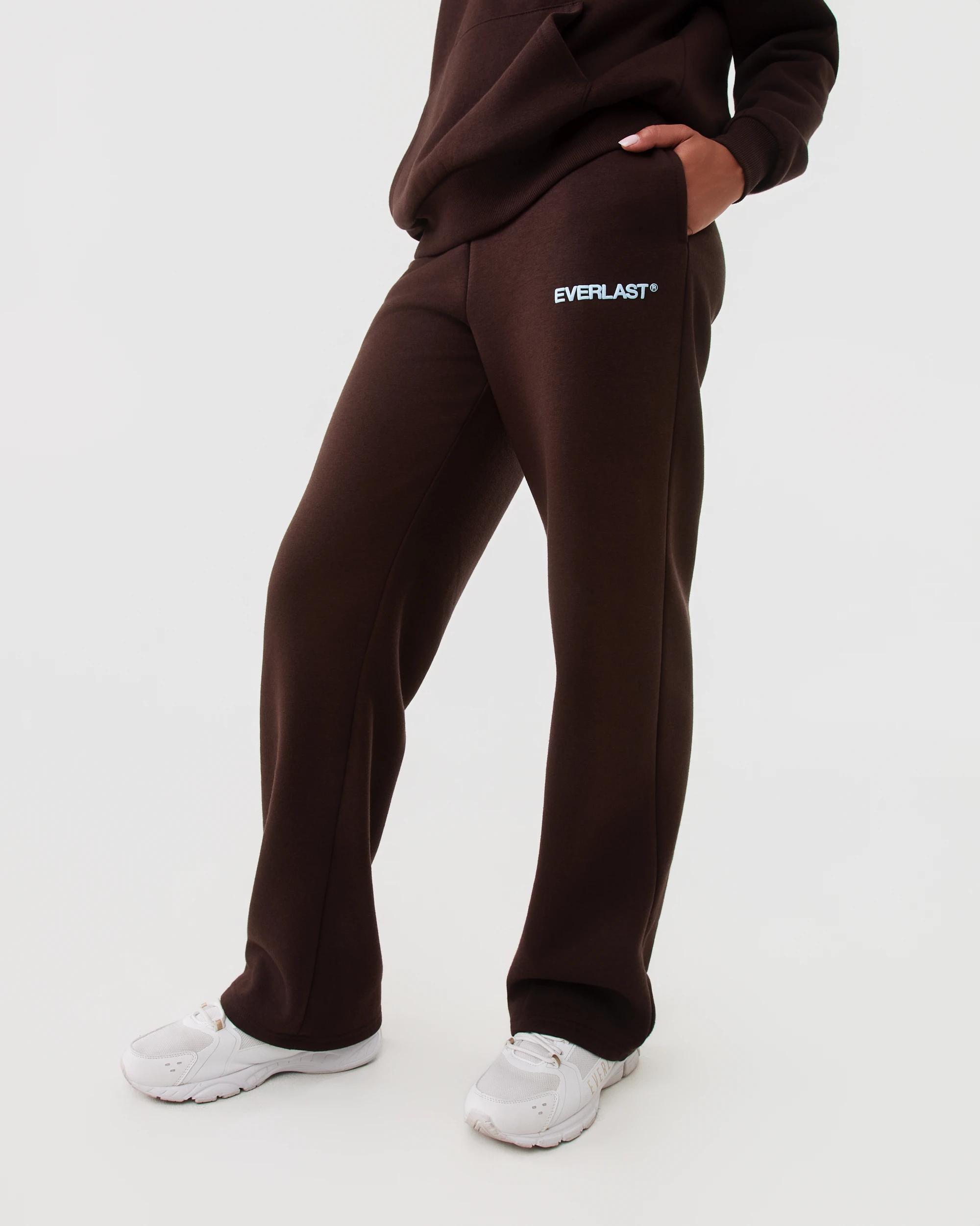 1 Everlast Womens Straight Leg Sweatpants Coffee, 1 of 6