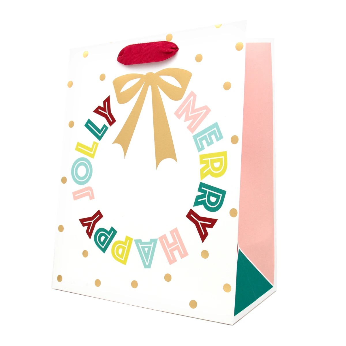 1 Hallmark Merry Lettering Gift Bag - Medium, 1 of 3