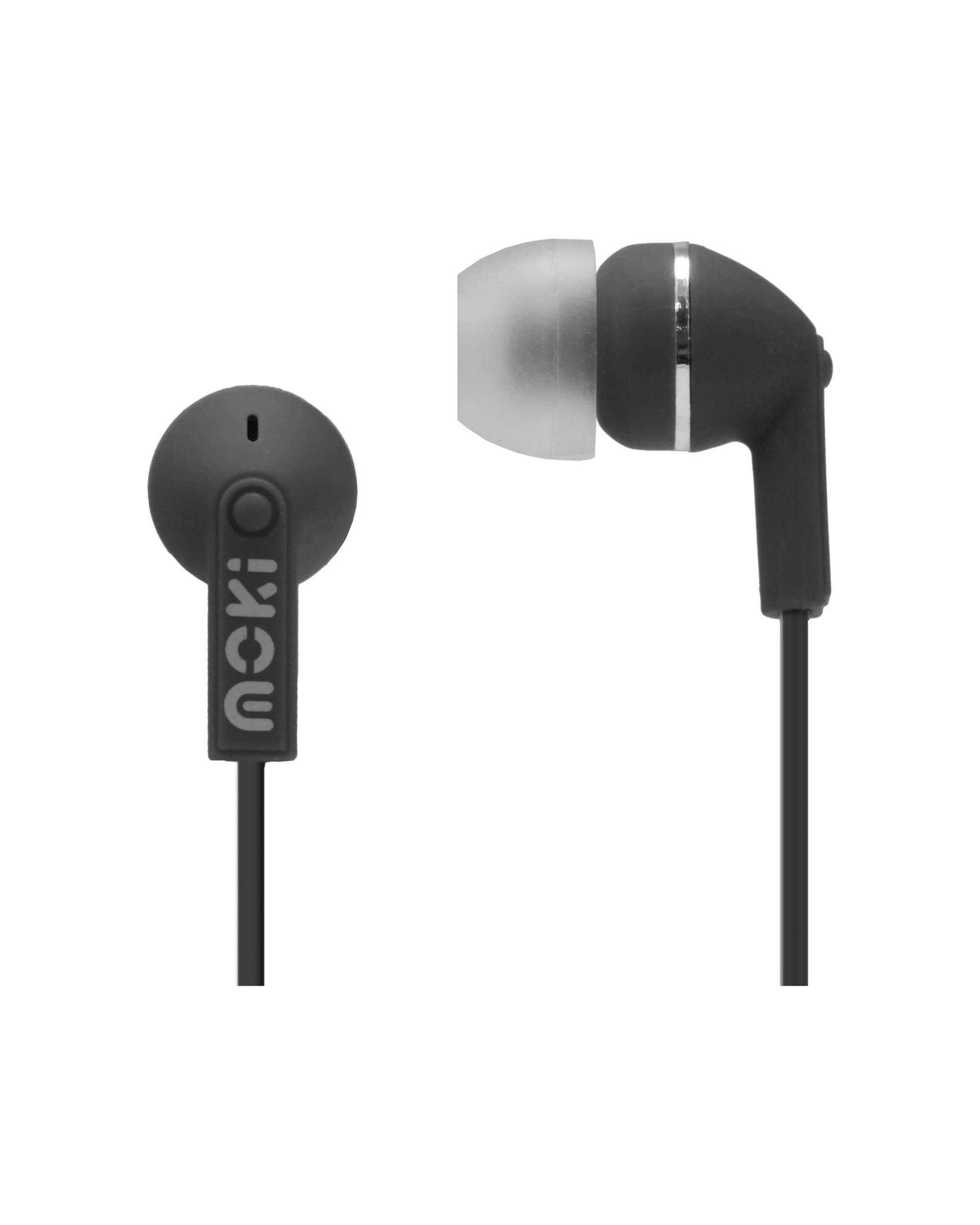 1 Moki Dots Noise Isolation Earbuds Balanced Sound 3.5mm Plug - Black, 1 of 1
