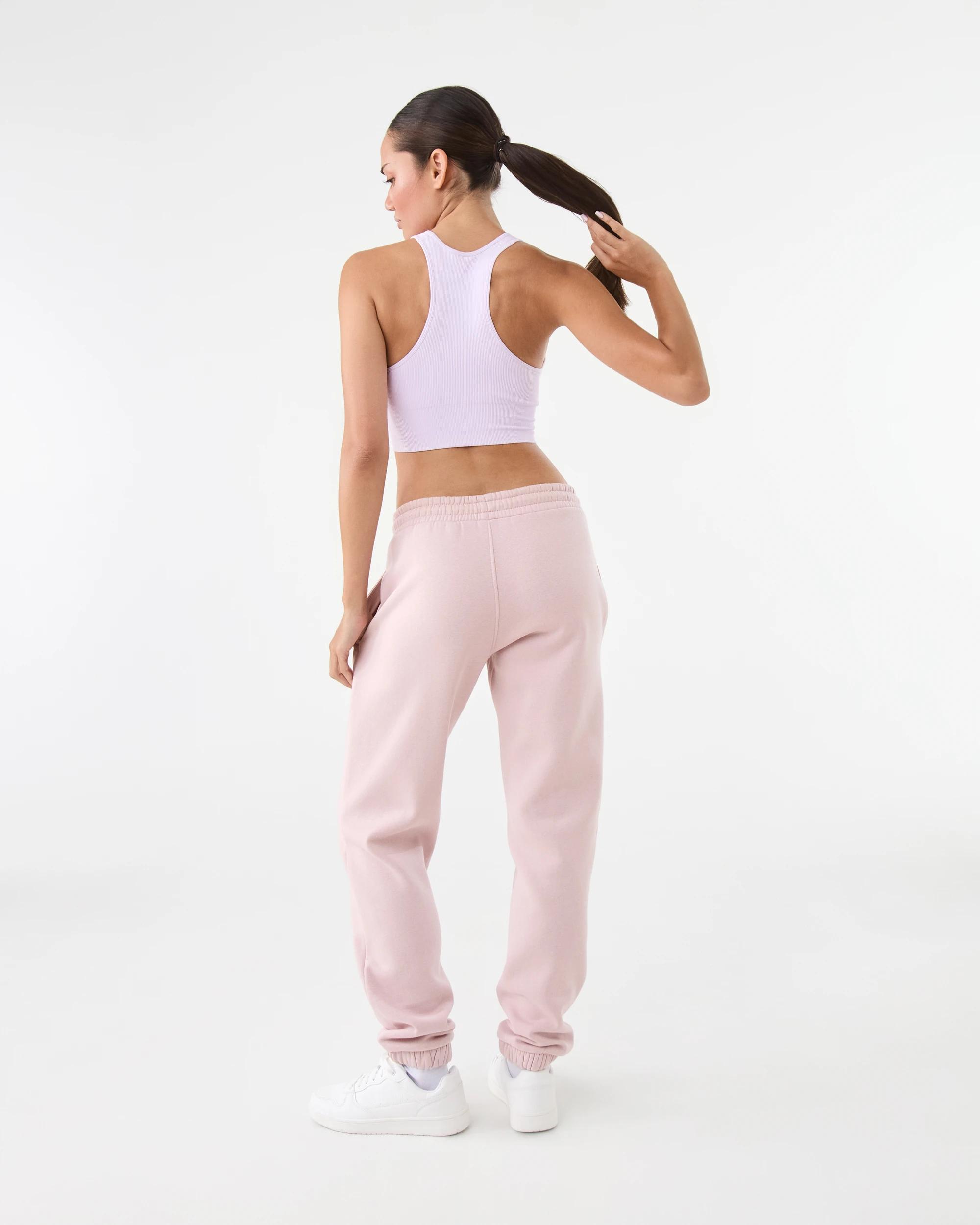 4 Active Womens Essential Cuff Trackpants Sol B Pink, 4 of 6