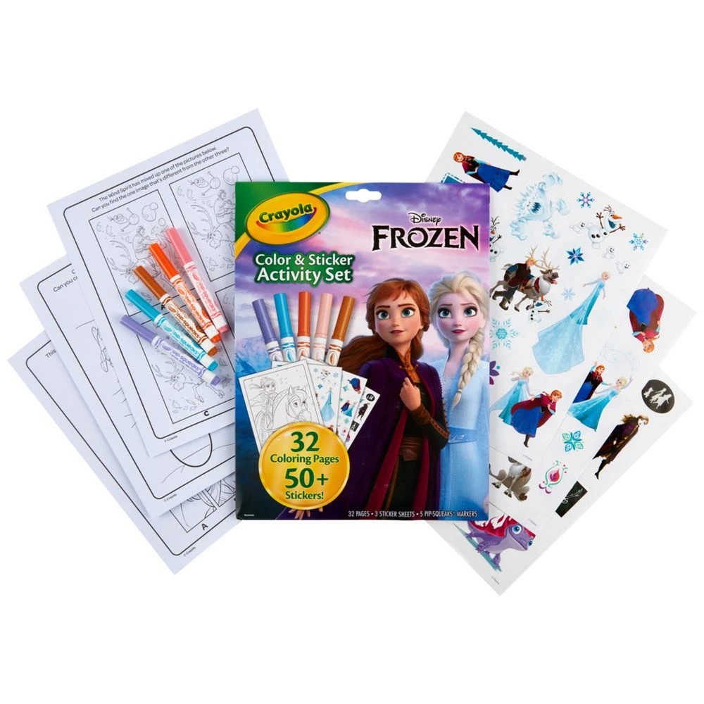 2 Frozen Colour & Sticker Activity Set 32 Pages, 2 of 7