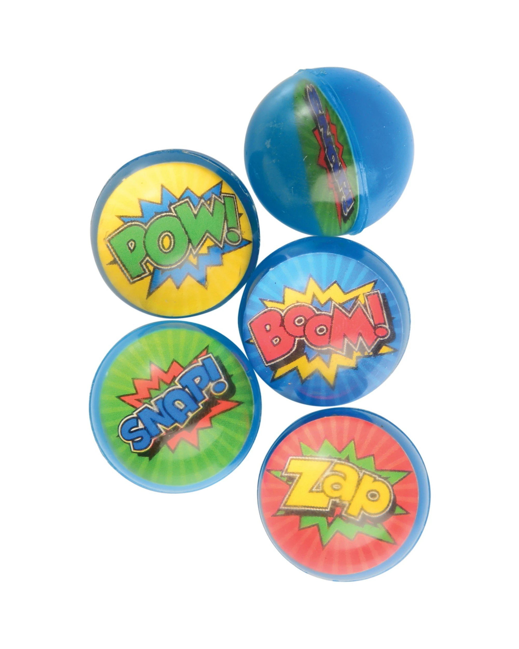 1 Partyrama Superhero Bounce Balls Pack of 12, 1 of 2