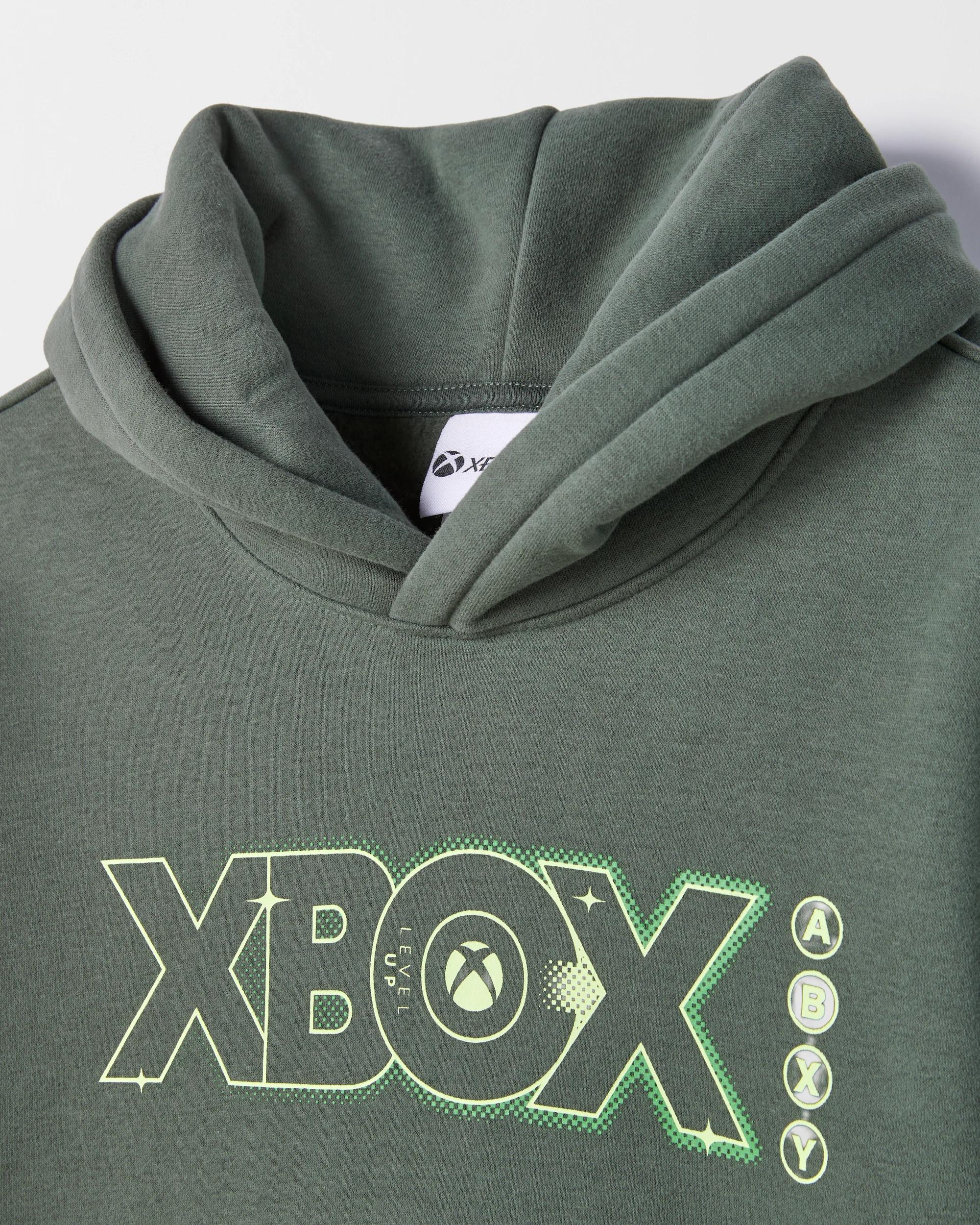 6 X-Box  Xbox Australian Cotton Blend Popover Hooded Jumper GREEN, 6 of 7