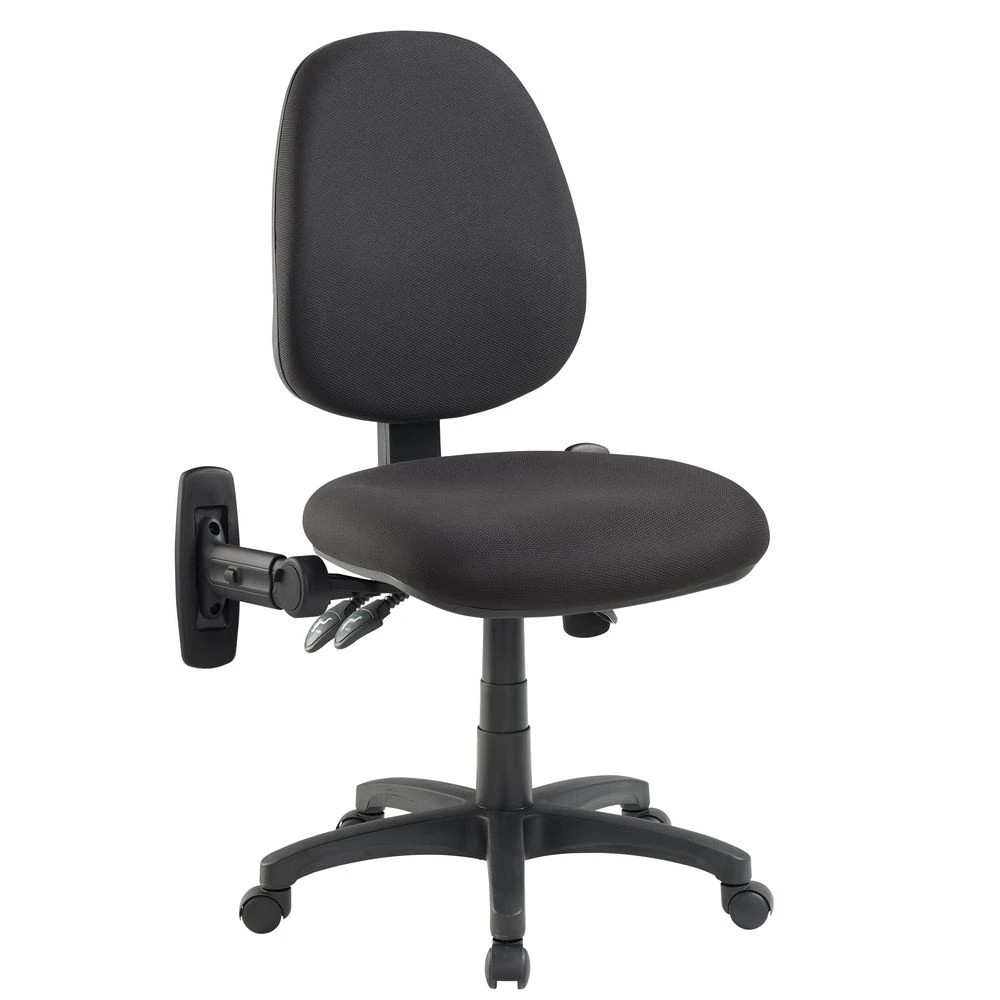 2 Pago Matrix II Plus Heavy-Duty Ergo Chair Folding Arms Black Drafting Chairs, 2 of 6