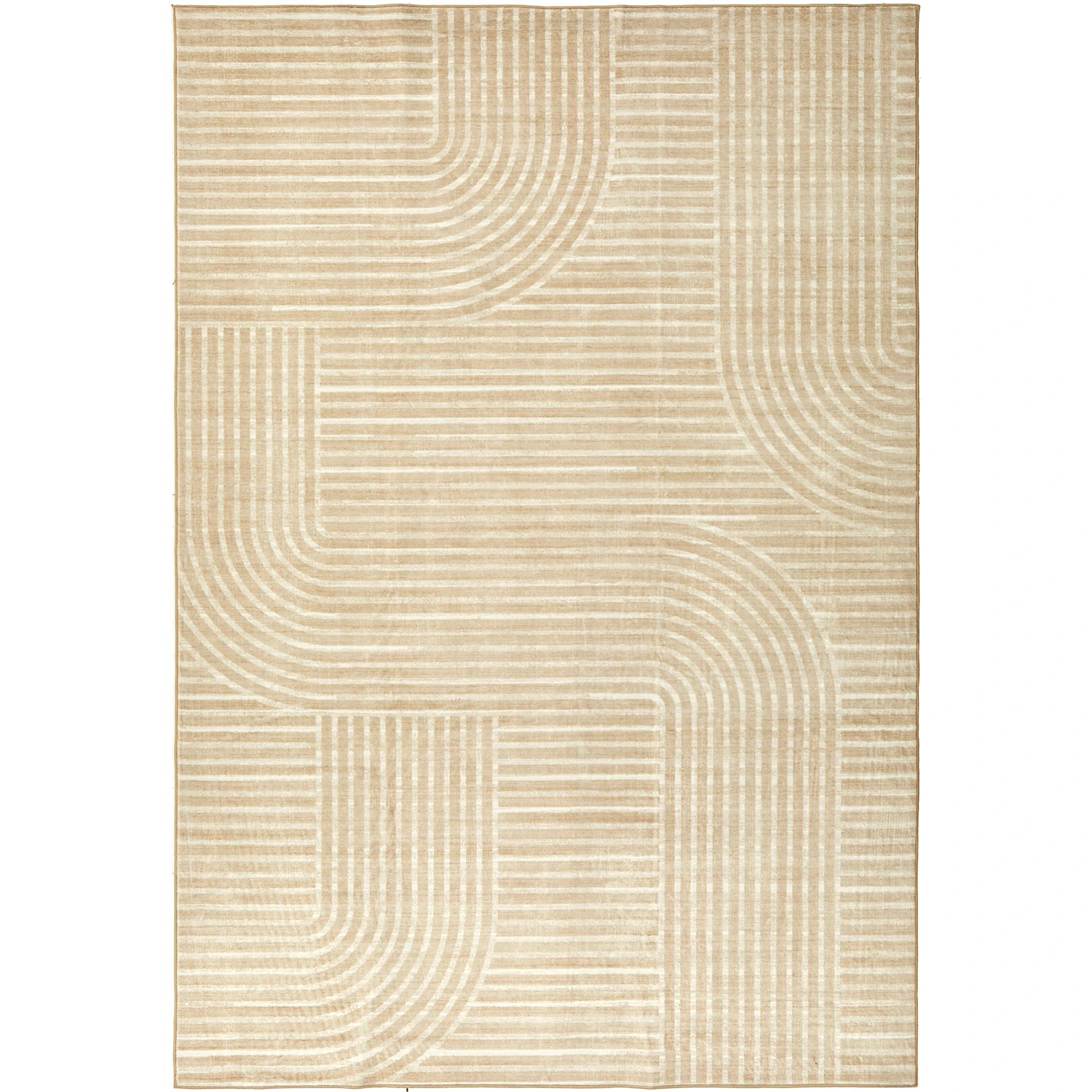 1 Common Ground Rugs Vitality Myla 320x230cm - Extra Large Washable Floor Rug - Natural - Natural, 1 of 7