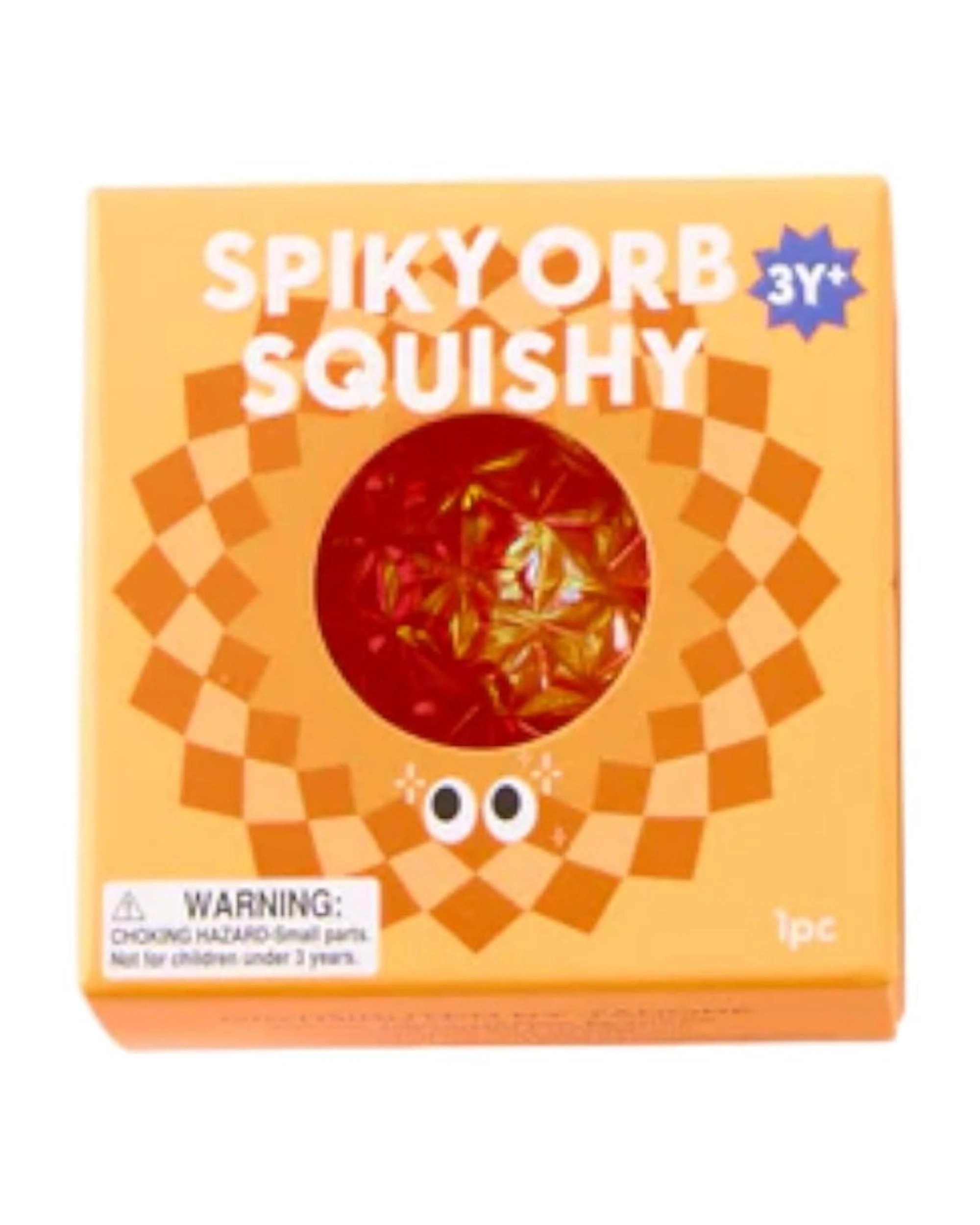 1 J'adore Spiky Orb Squishy - Orange, 1 of 2