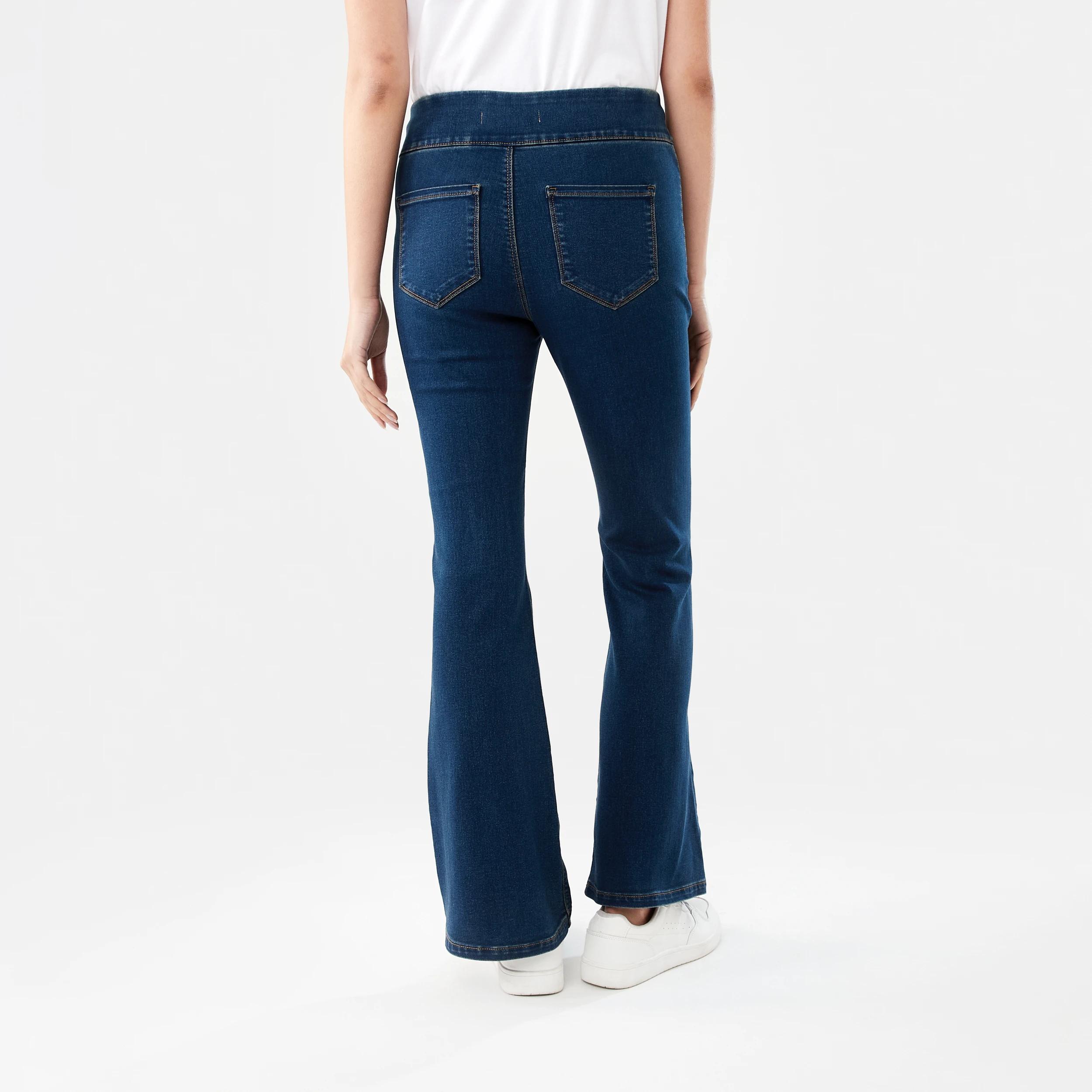 4 Flare Denim Jeggings DARK WASH, 4 of 8