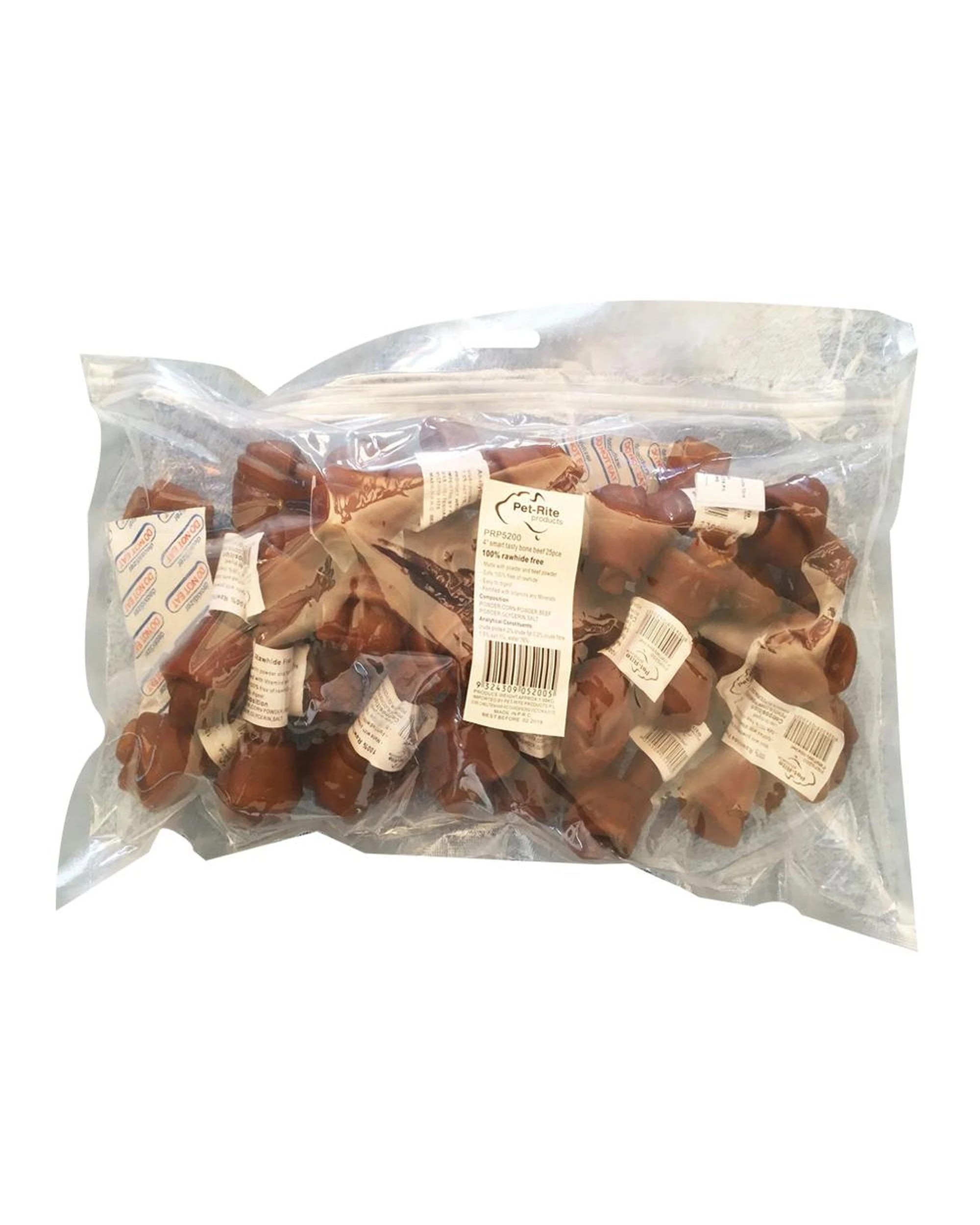 1 Pet-Rite Smart Tasty Chew Bone Dog Treat Beef 4 Inch 25 Pack, 1 of 1