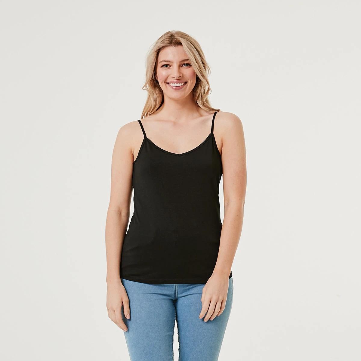 1 Basic Camisole BLACK, 1 of 4