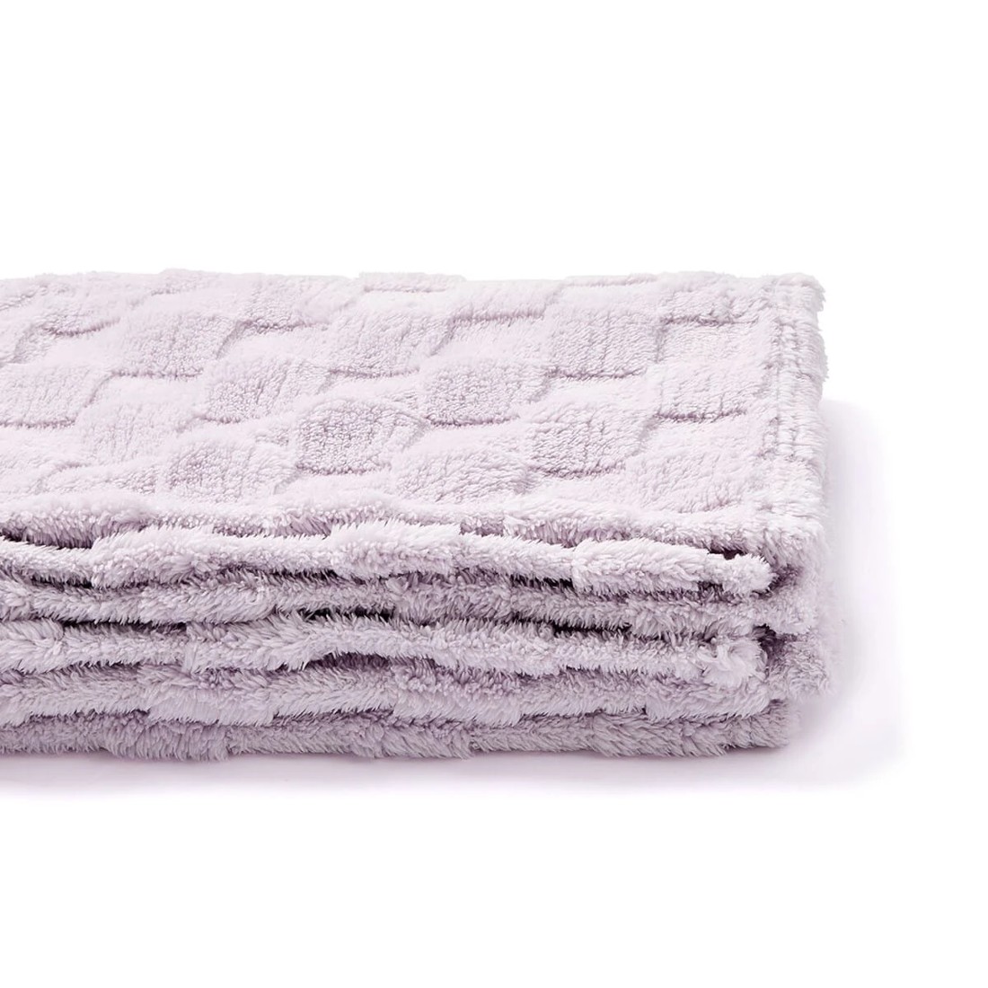 6 Soft Check Throw - Lilac, 6 of 6