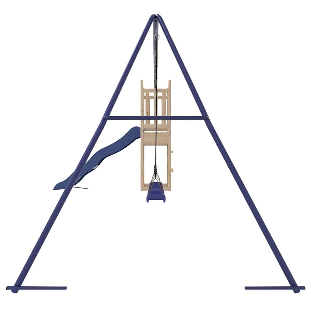 3 vidaXL Outdoor Playset Pine Wood - Brown, 3 of 8