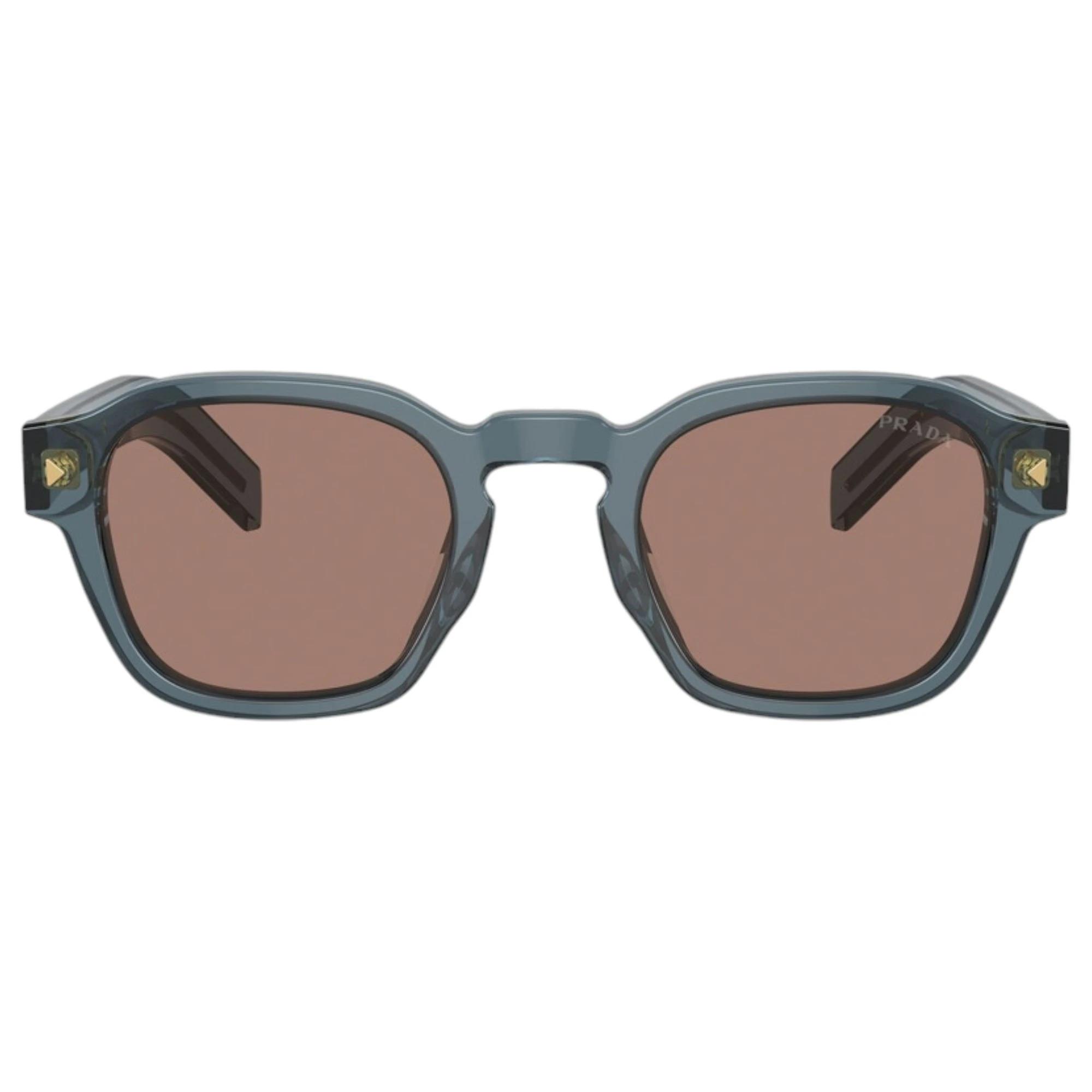 4 Prada Mens Sunglasses PRA16S Transparent Ocean/ Brown Mirror Sunnies TRANSPARENT OCEAN/BROWN, 4 of 4