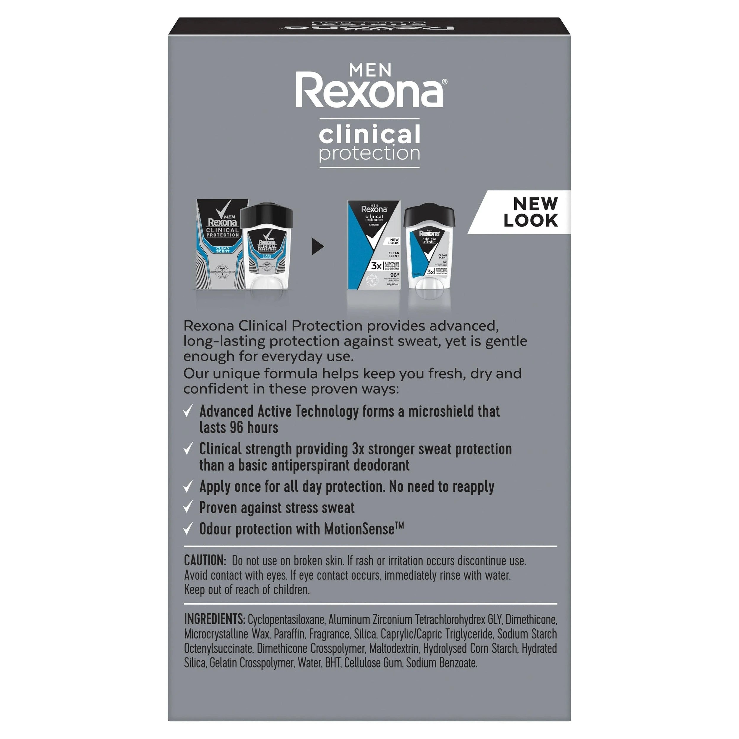 2 Rexona for Men Clinical Protection Antiperspirant Clean Scent 45ml, 2 of 6