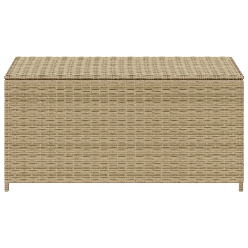 4 vidaXL Outdoor Storage Box on Wheels Ample Storage - Beige, 4 of 9