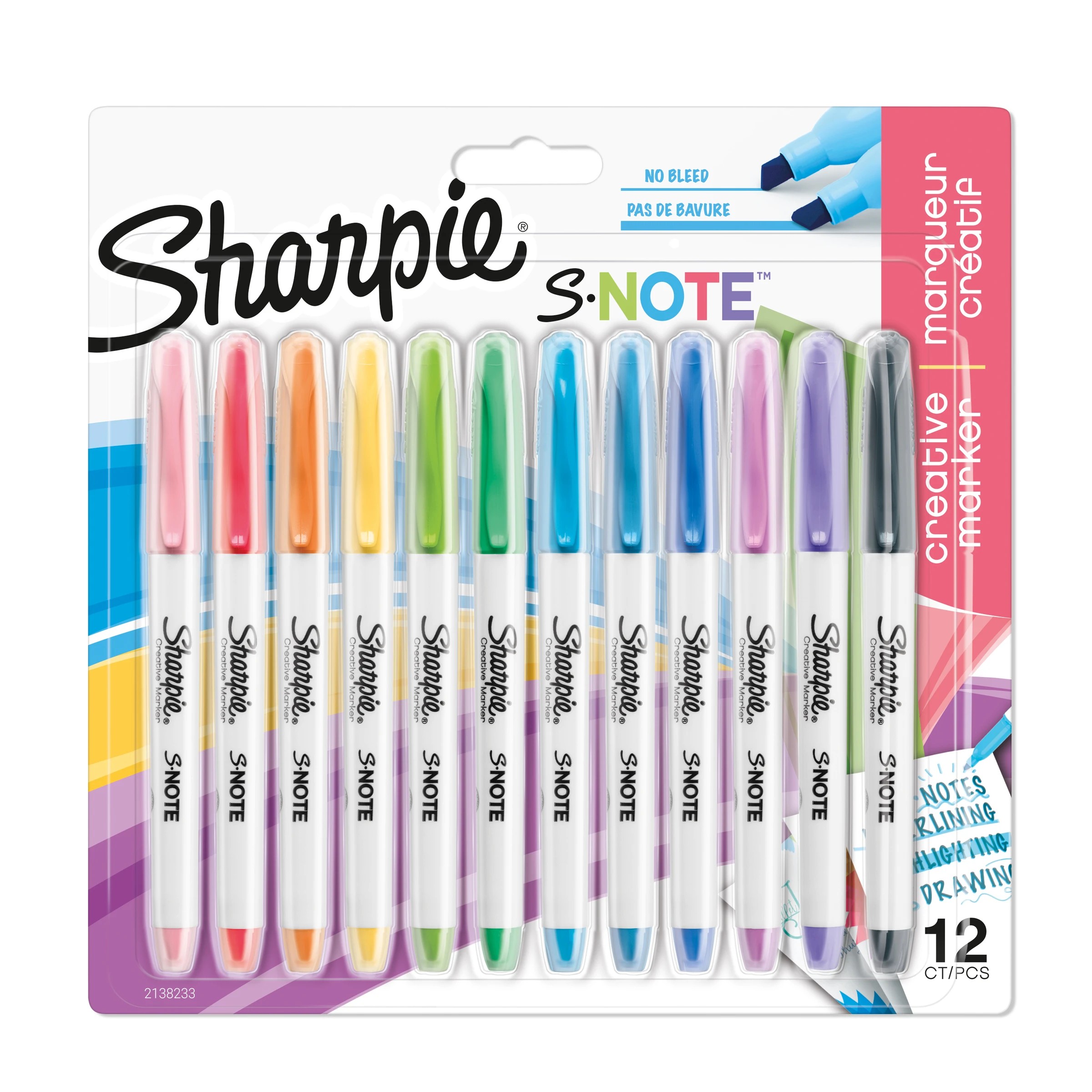 1 12 Pack Sharpie S-Note Creative Markers, 1 of 9