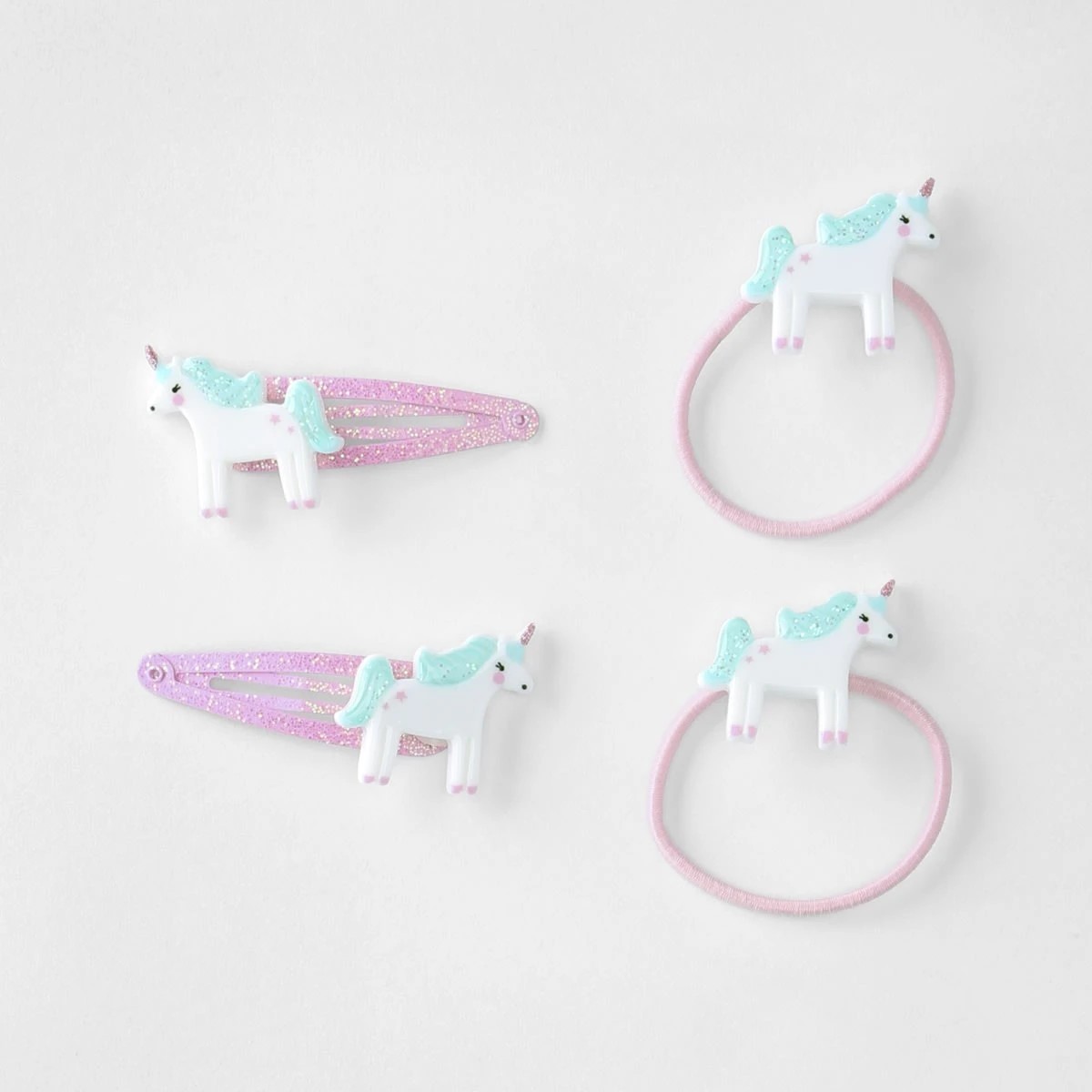 1 4 Pack Unicorn Hair Set, 1 of 3
