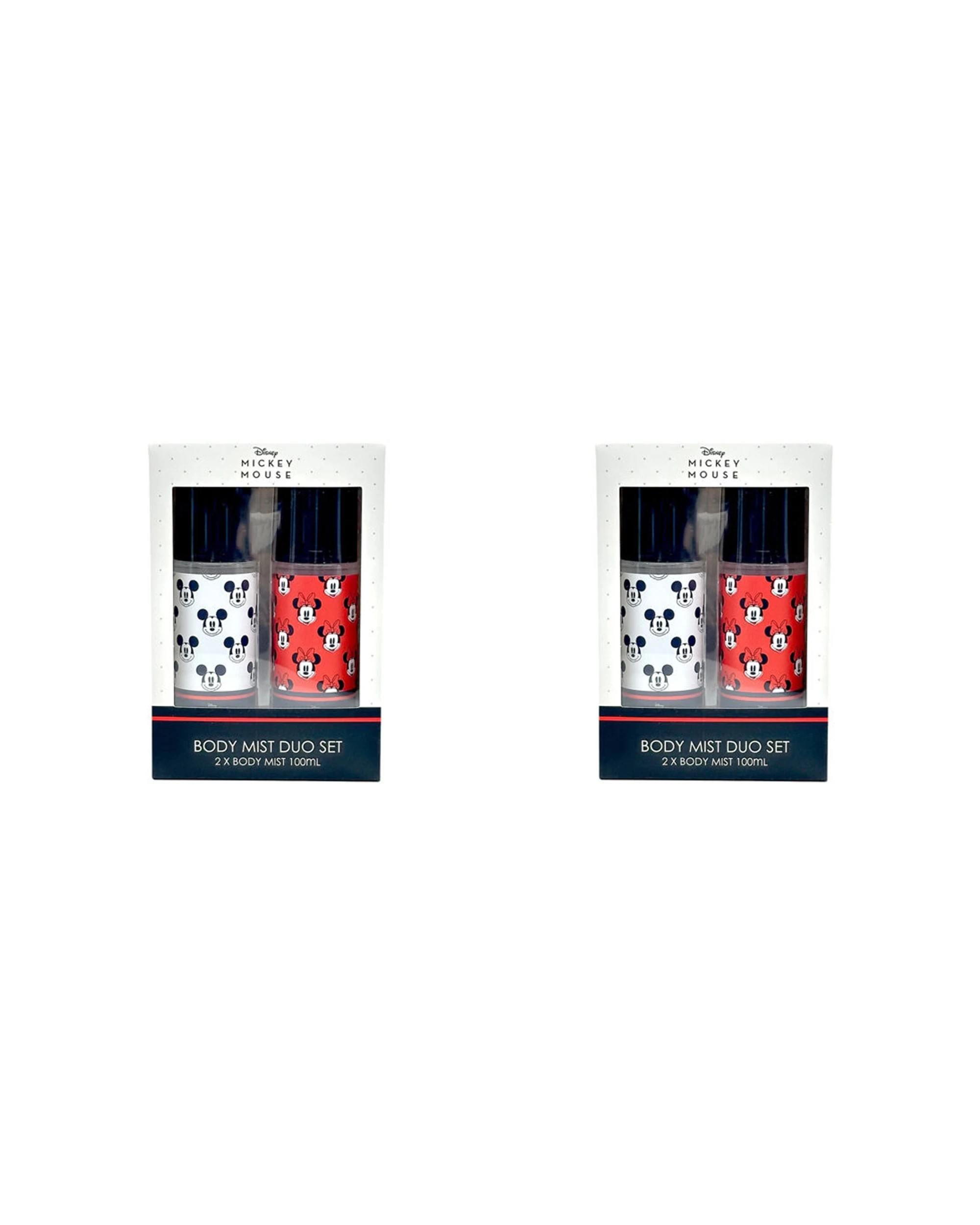 1 Disney 2PK Mickey Minnie Mouse Bath Body Mist Duo Set 100ml - Multi, 1 of 1