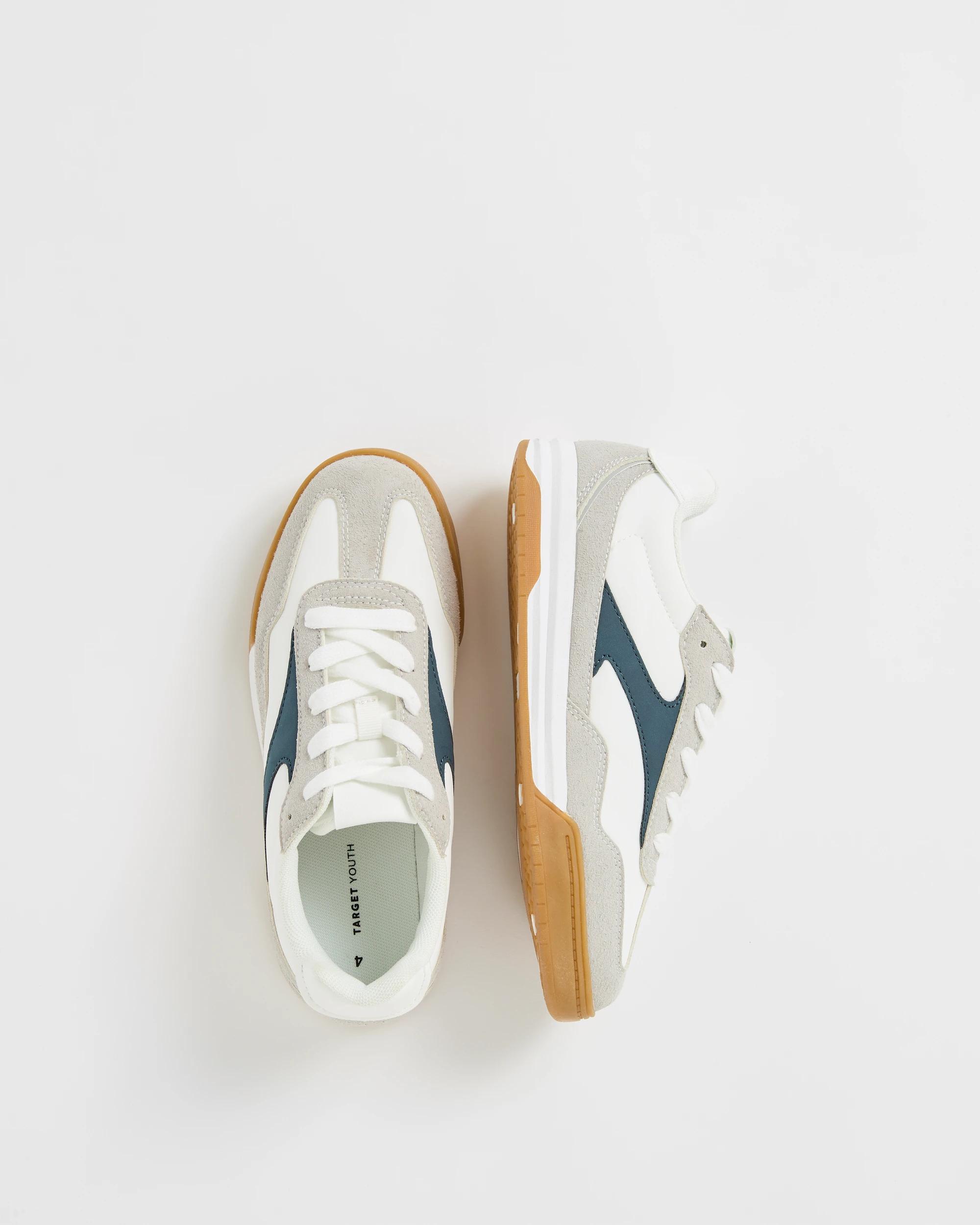 3 Target Youth Retro Runner Sneakers WHITE, 3 of 3