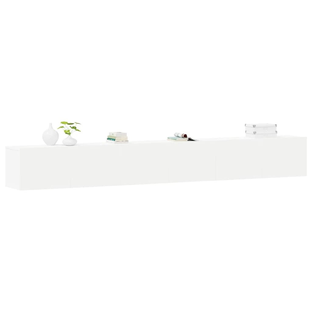 2 vidaXL Modern TV Cabinet Set Wall-Mountable - White, 2 of 7