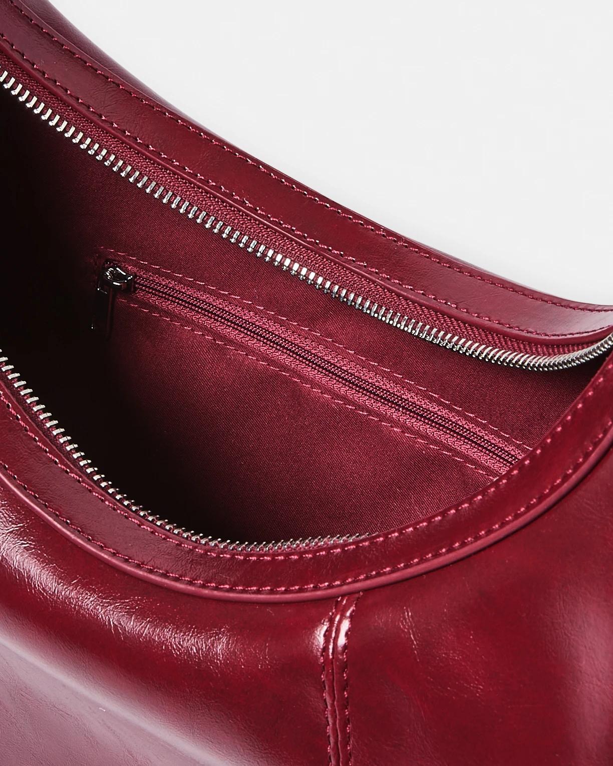 4 Crescent Crossbody Bag Deep Berry, 4 of 5