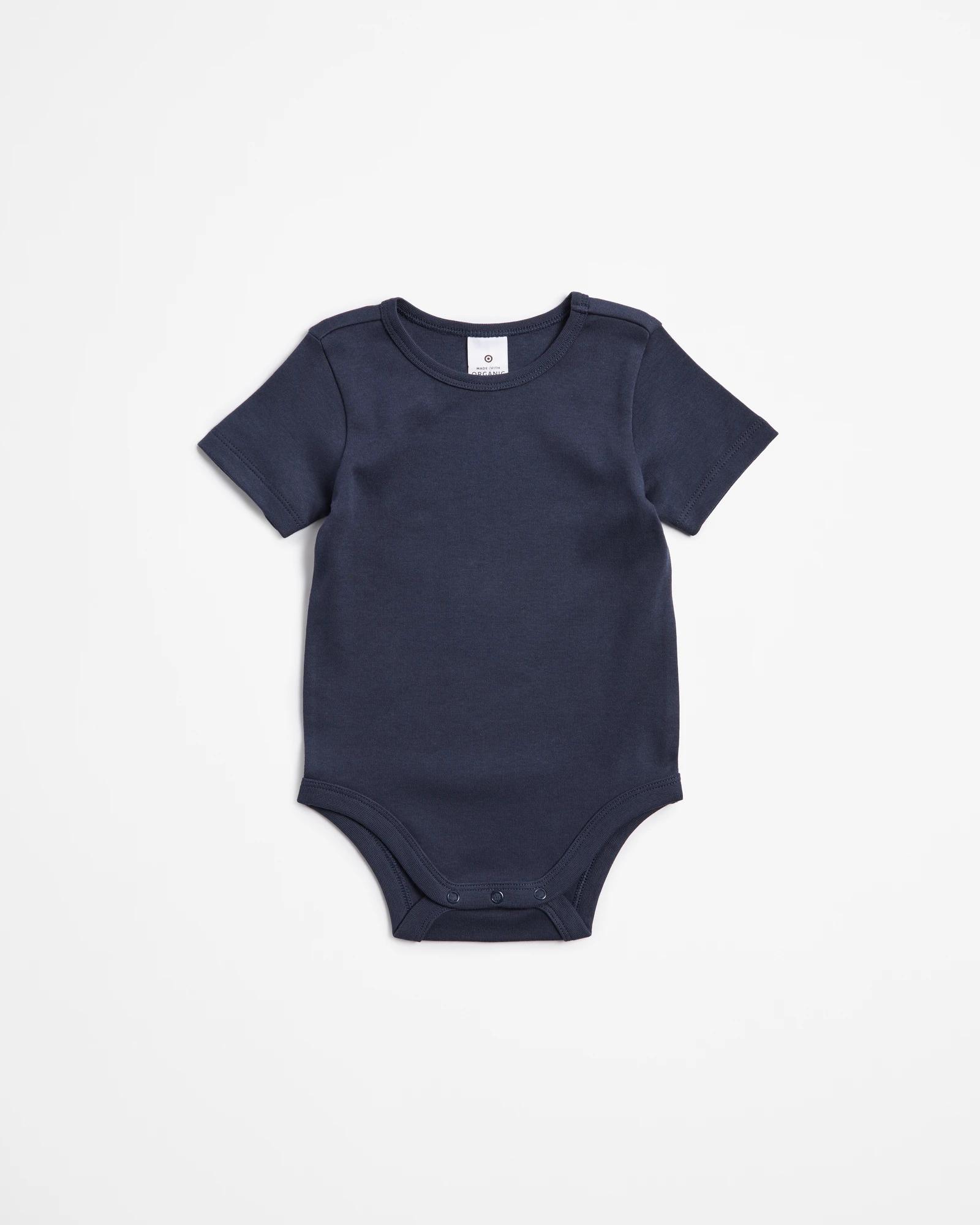 2 Target Baby Organic Cotton Bodysuits 3 Pack BLUES, 2 of 5