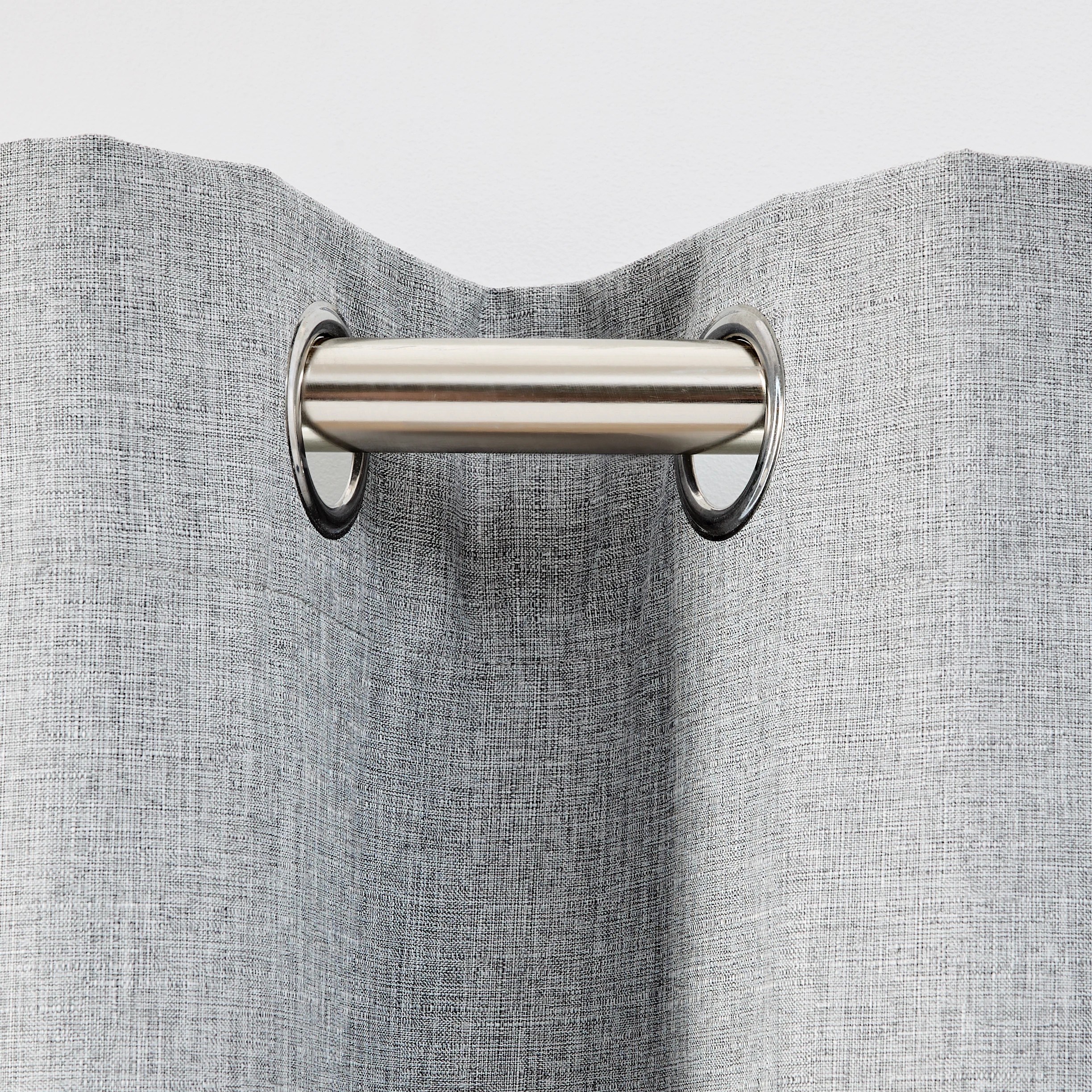 3 Monaco Long Block Out Curtain - Grey- 140cm x 250cm, 3 of 7