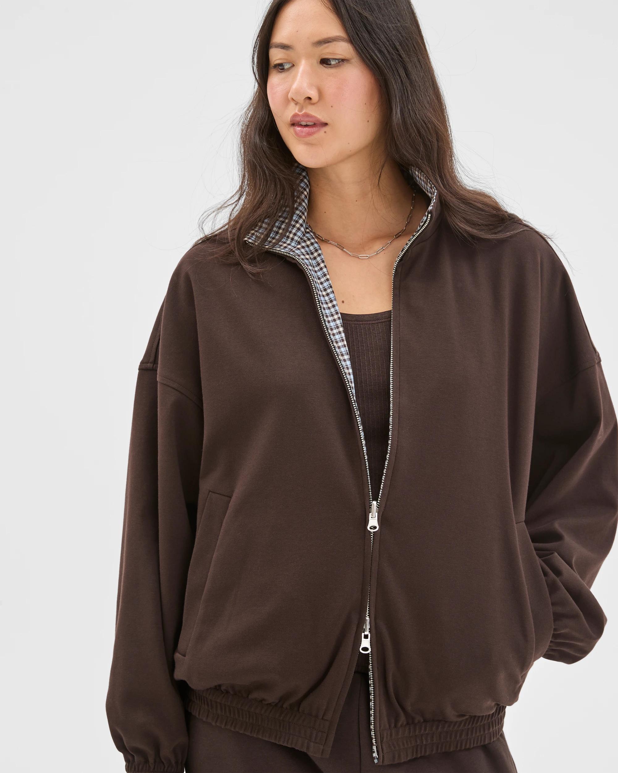 3 Target Woman Active Check Reversible Jacket BLUE CHECK, 3 of 8