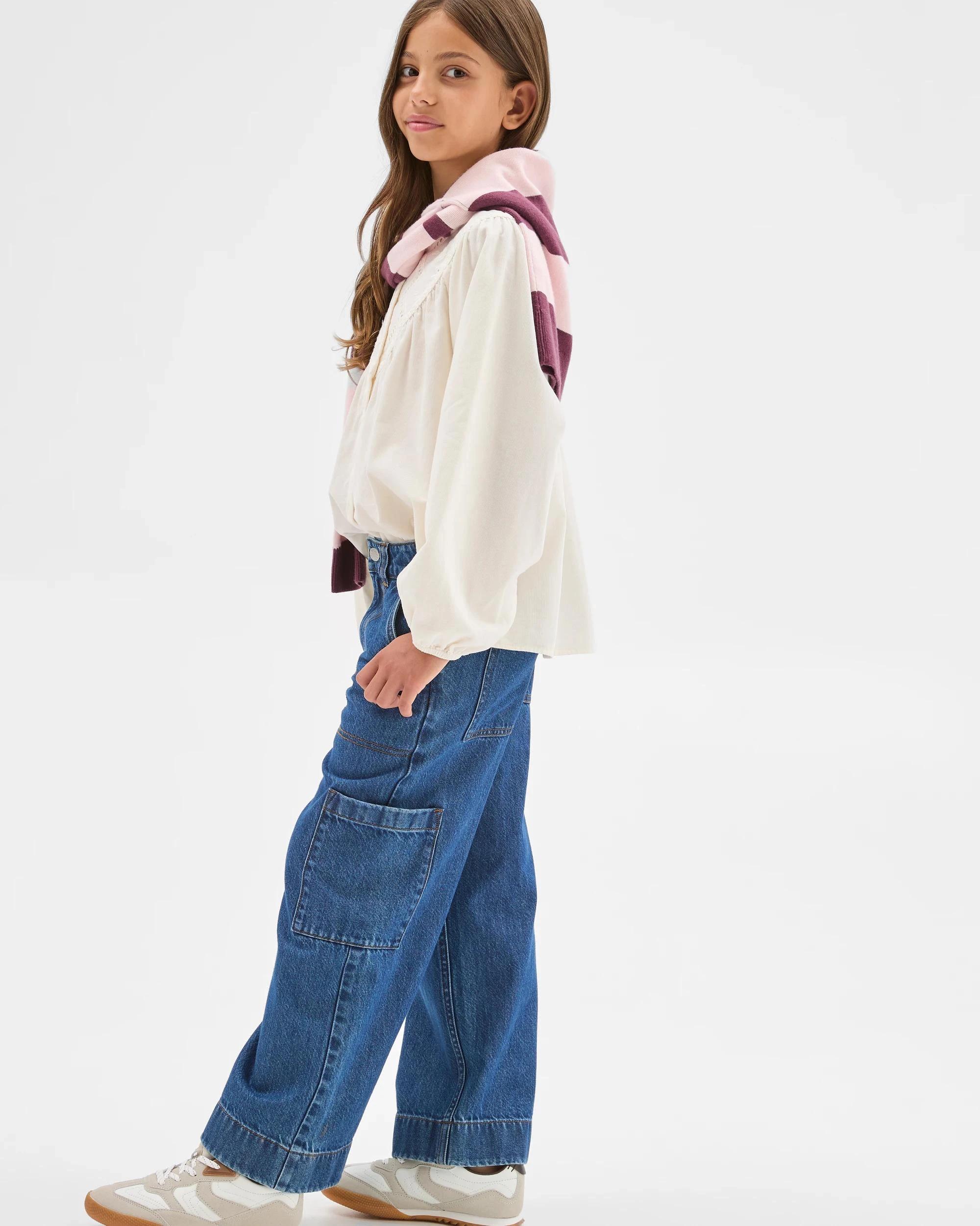 2 Target Denim Cargo Wide Leg Jeans INDIGO WASH, 2 of 7