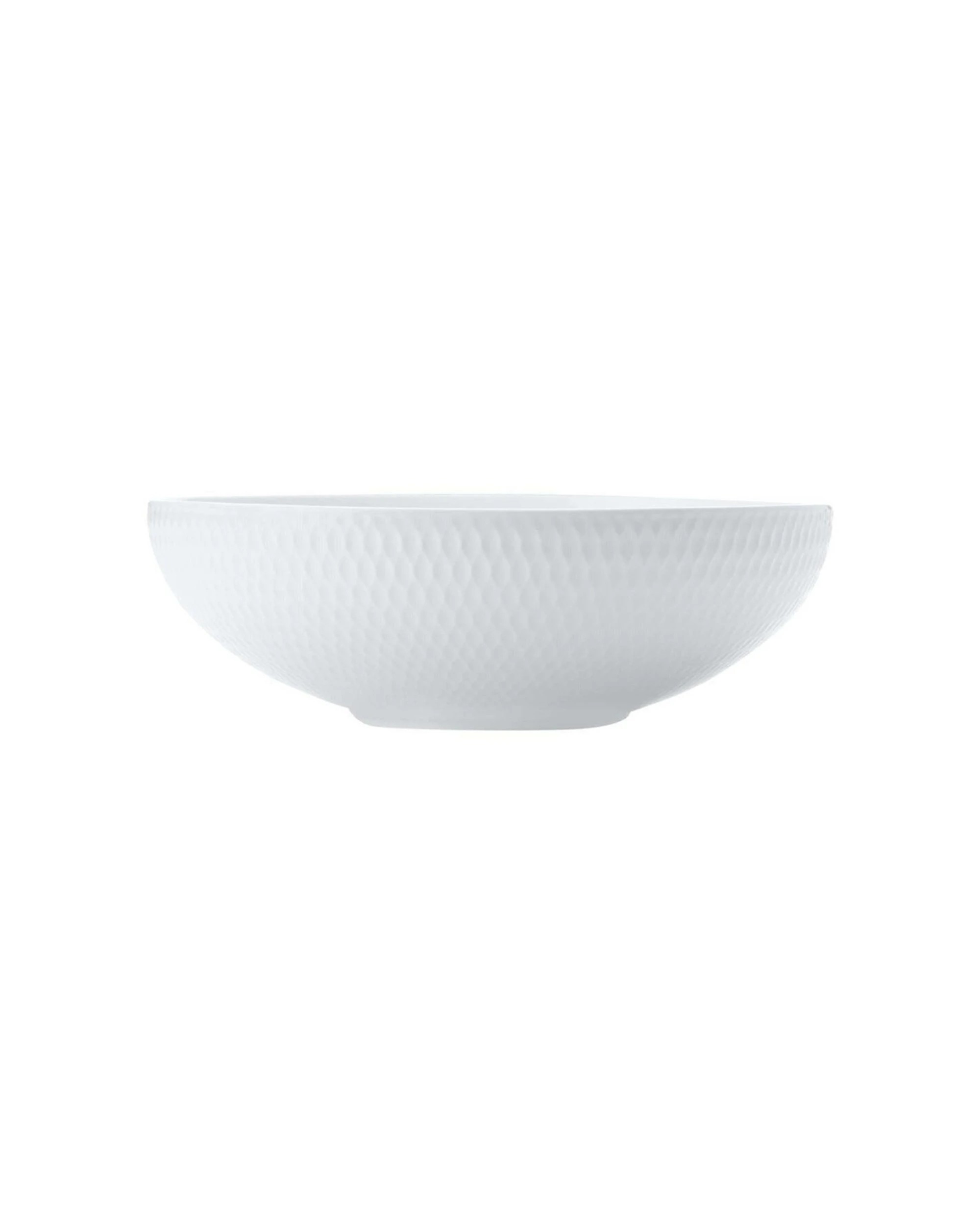 2 Maxwell & Williams 4x Basics Diamonds Noodle Coupe Bowl Porcelain Set 16cm - White, 2 of 2