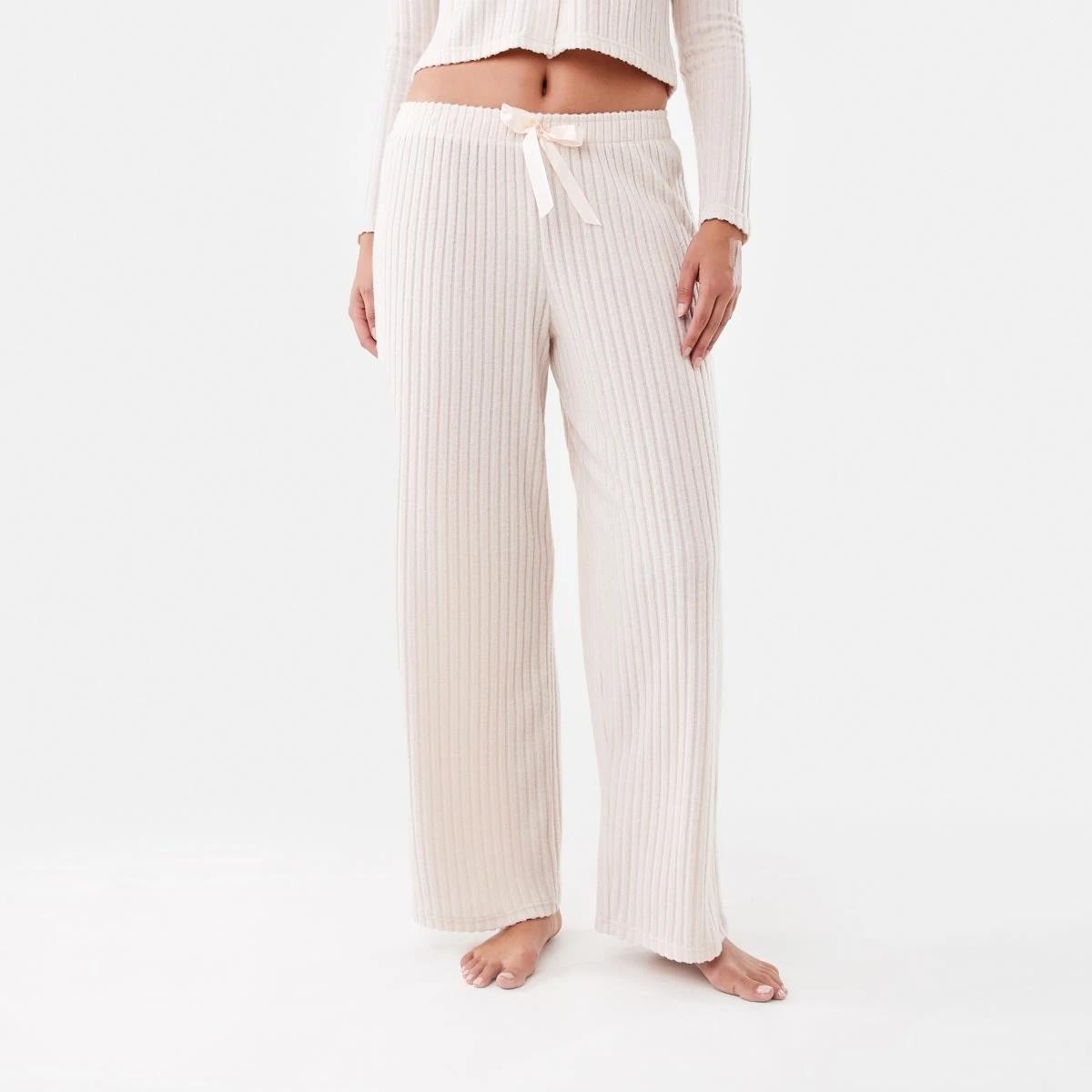 1 Brushed Rib Lounge Pants Beige Mrl, 1 of 5