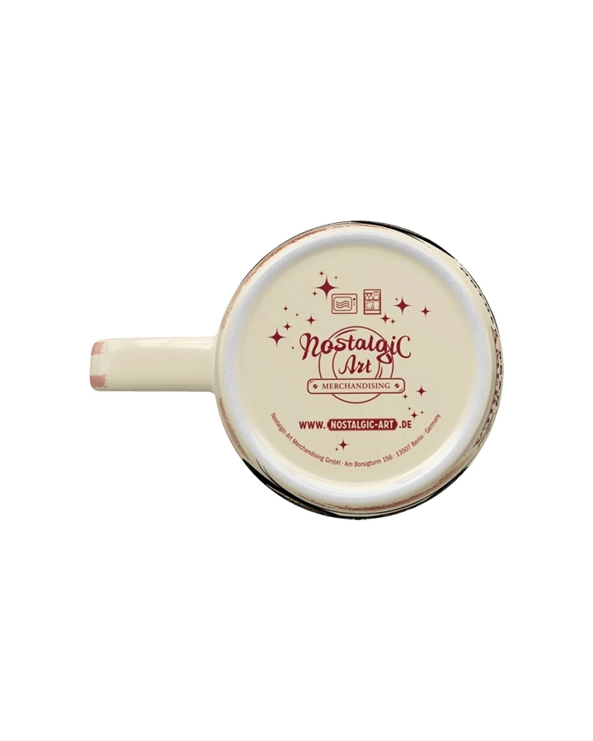 4 Nostalgic-Art 4PK Ceramic Mug 330ml Retro Design - Route 66 Bike Map, 4 of 4