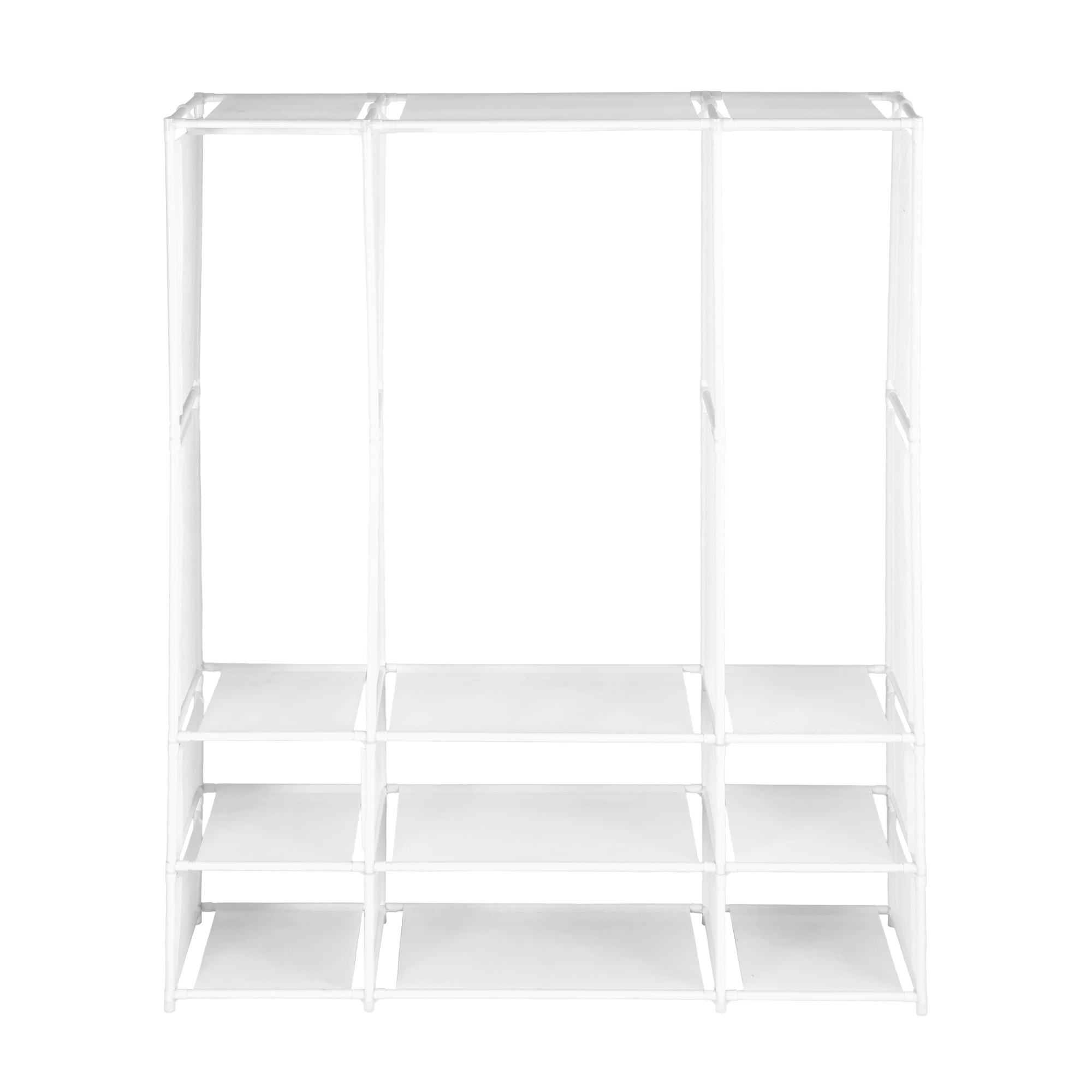 3 Artiss Large Portable Clothes Closet Wardrobe with Open Shelf - White, 3 of 3