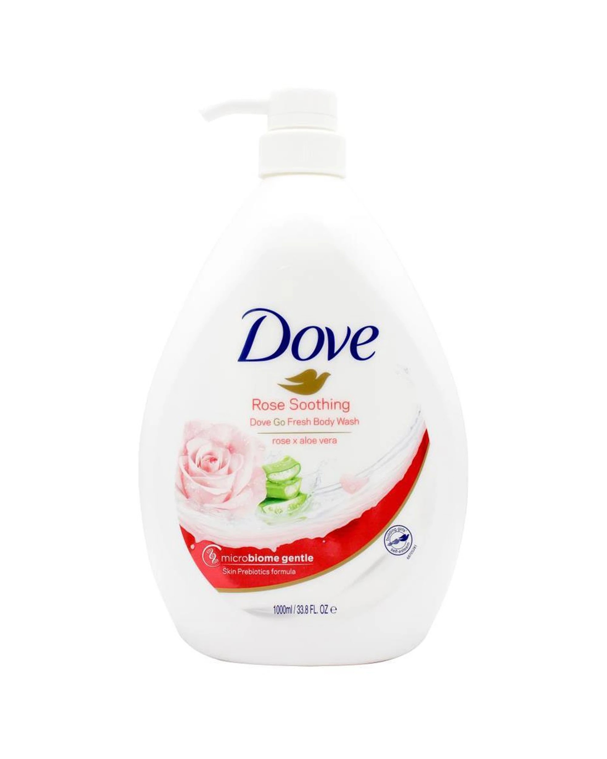 1 Dove Body Wash Liquid Bath Soap Rose Soothing Scent 1000ml - White, 1 of 3
